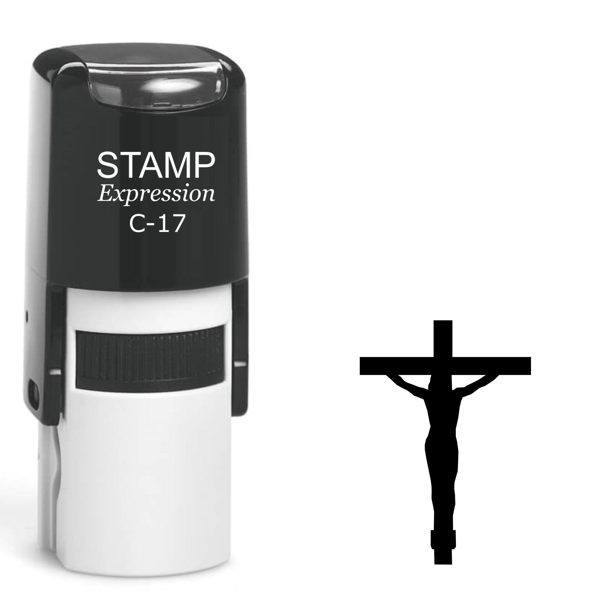 Jesus Cross Self Inking Rubber Stamp (SH-62088)