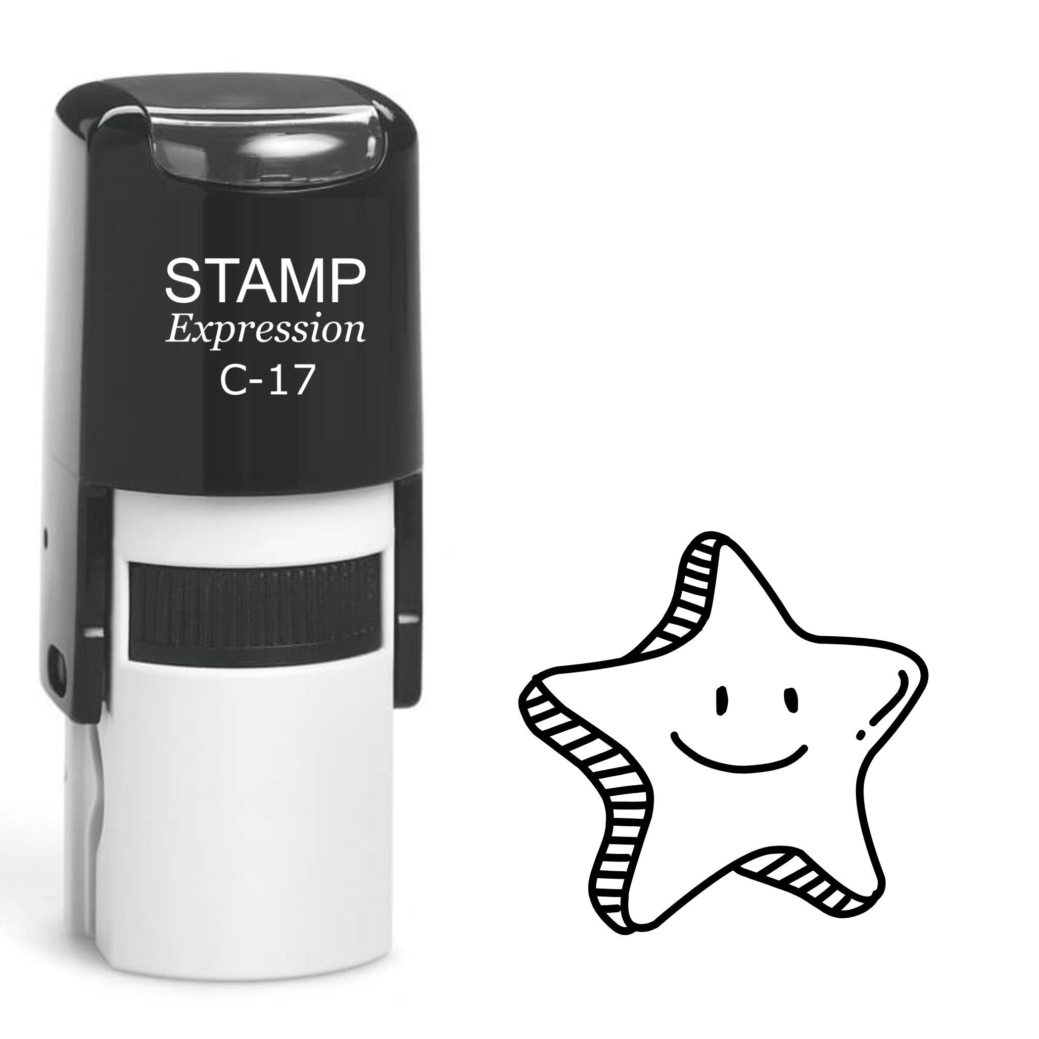 Smiling Starfish Self Inking Rubber Stamp (SH-62141)