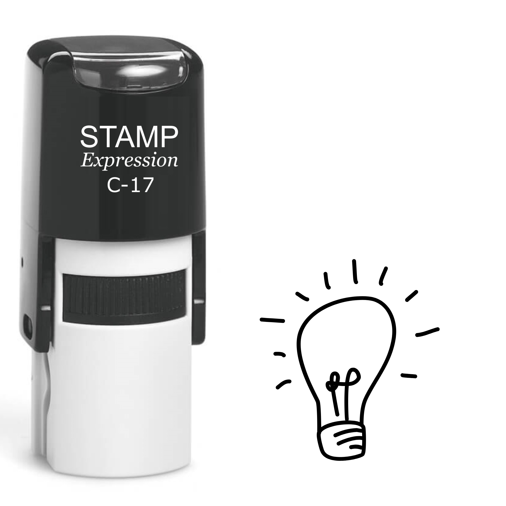 Light Bulb Self Inking Rubber Stamp (SH-62167)