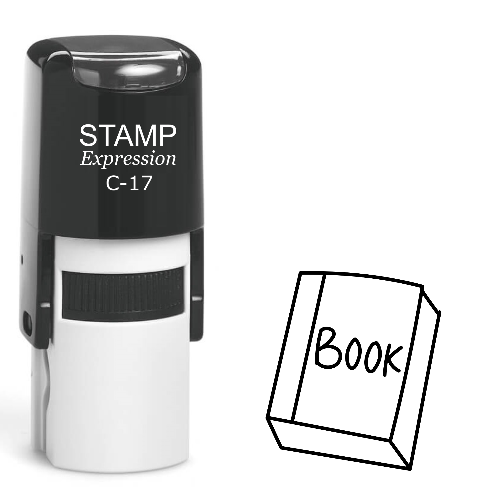 Book Self Inking Rubber Stamp (SH-62168)