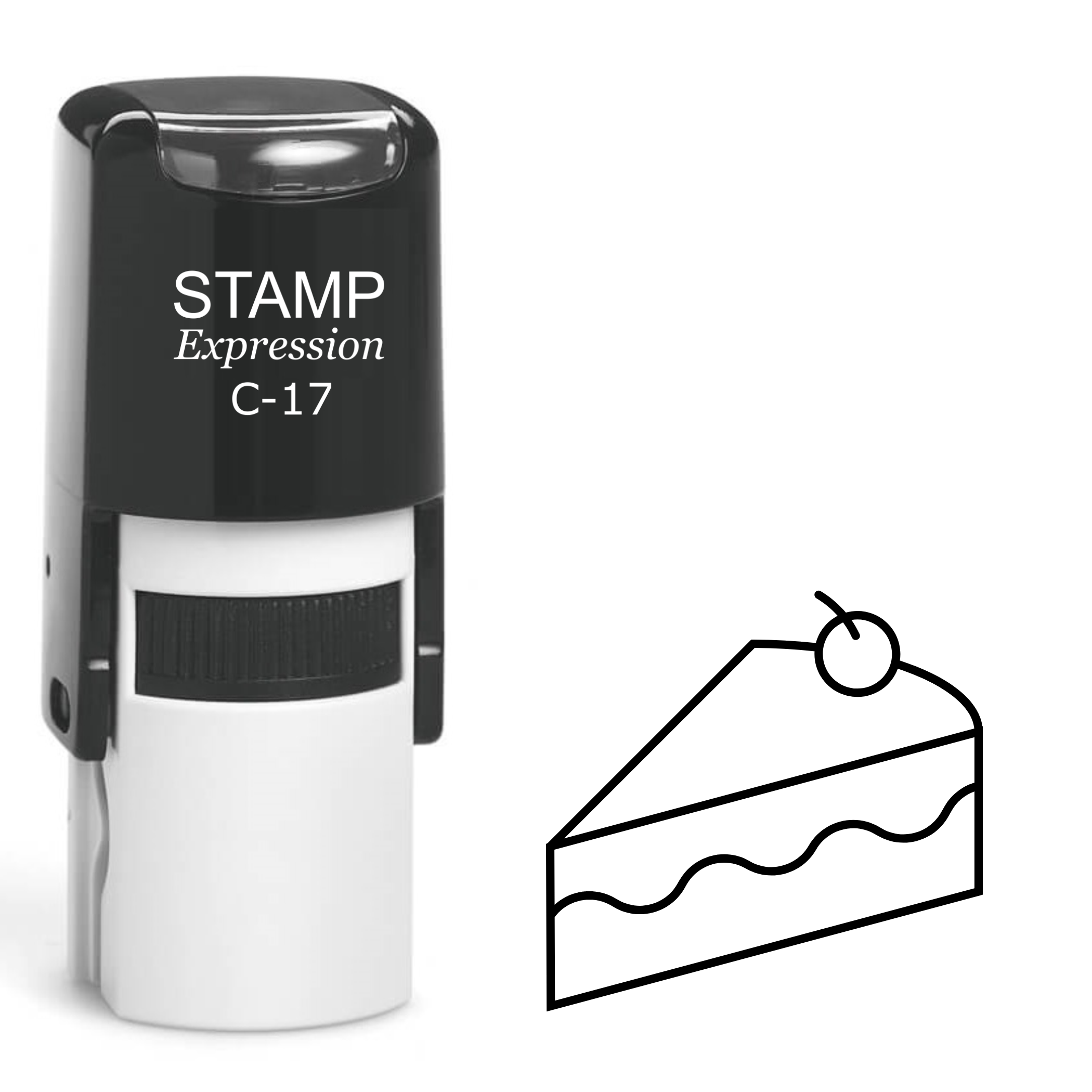 Cherry Pie Self Inking Rubber Stamp (SH-62175)