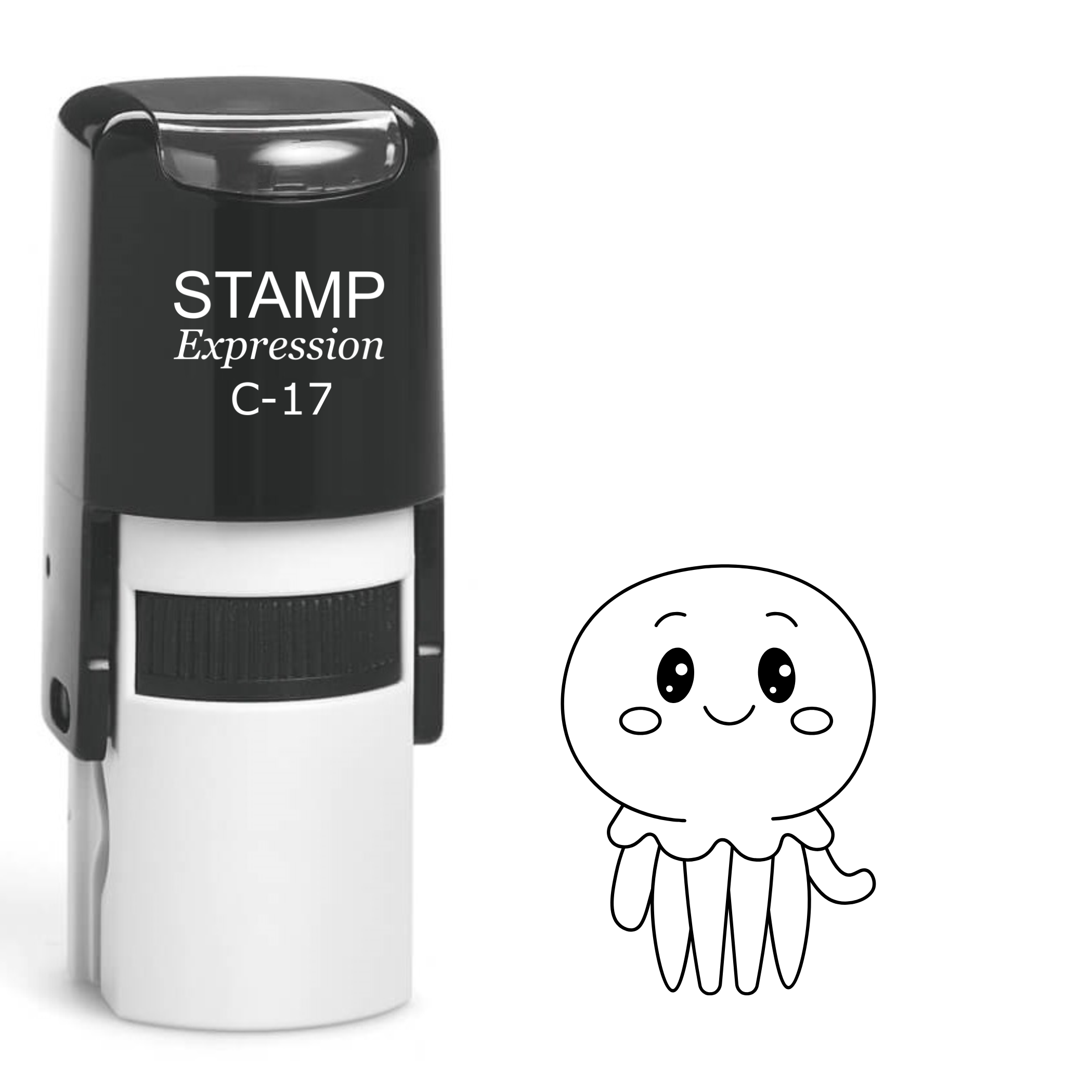 Baby Octopus Self Inking Rubber Stamp (SH-62197)