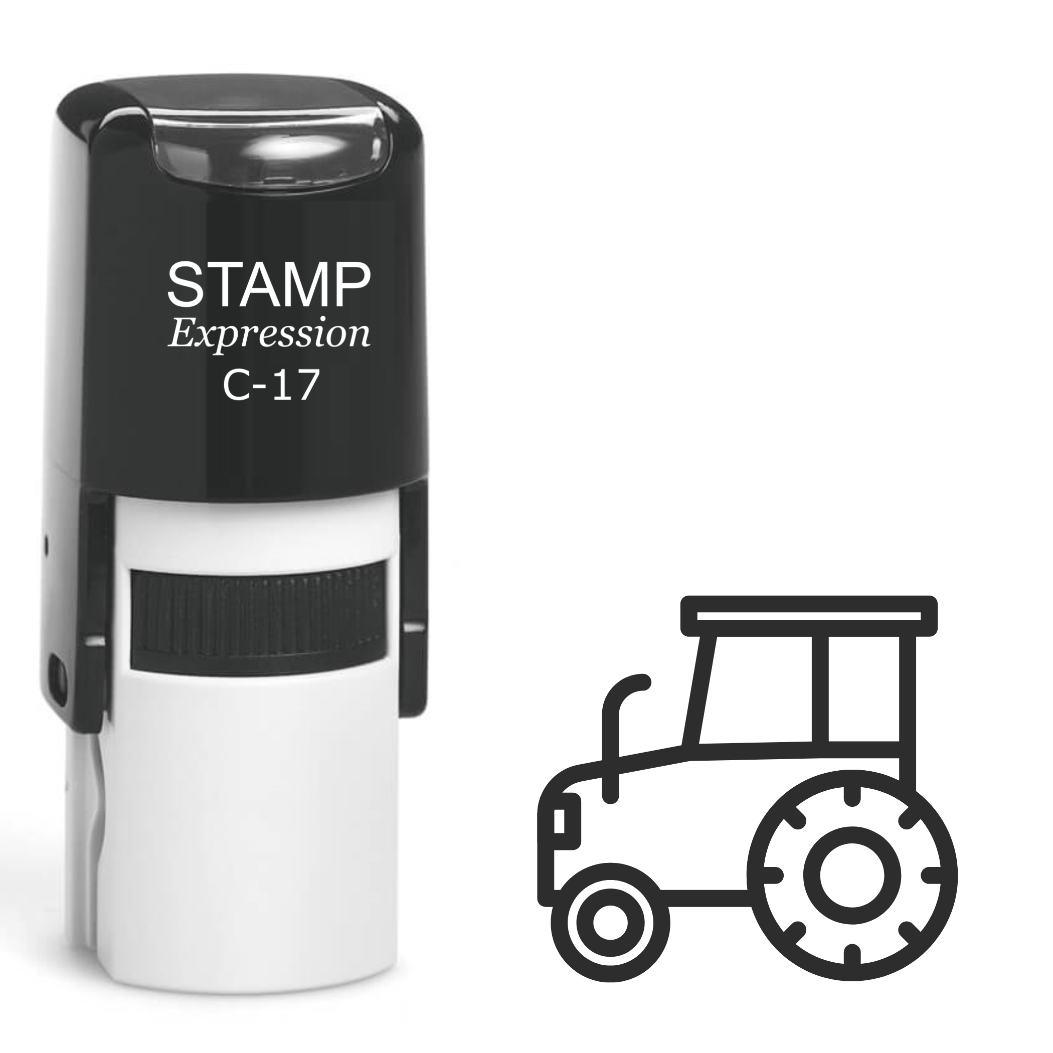 Tractor Self Inking Rubber Stamp (SH-62280)