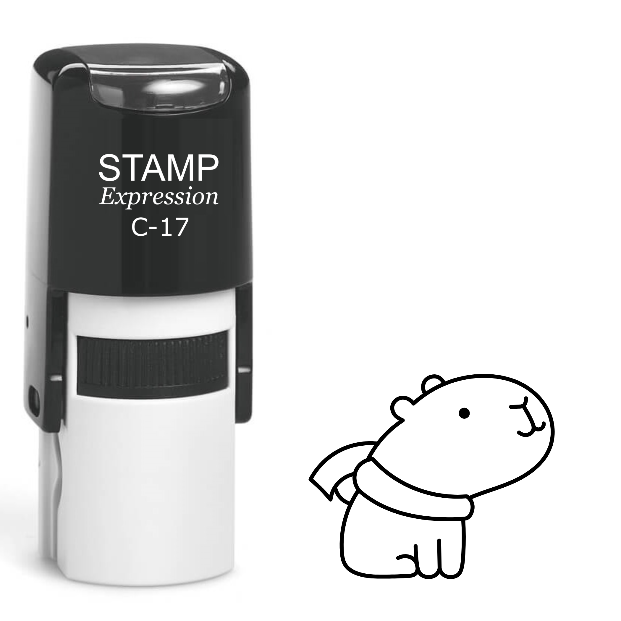 Baby Polar Bear Self Inking Rubber Stamp (SH-62343)