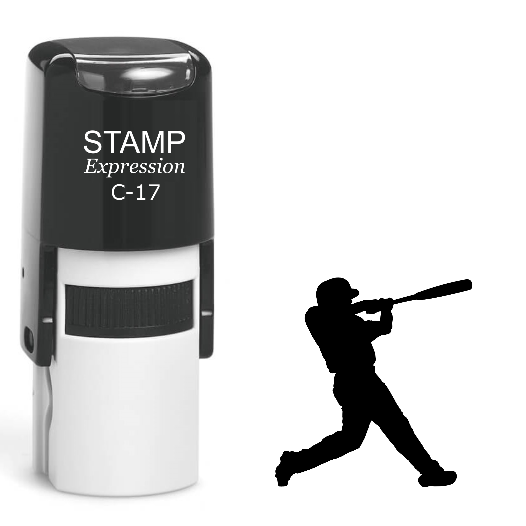 Baseball Player Self Inking Rubber Stamp (SH-62350)