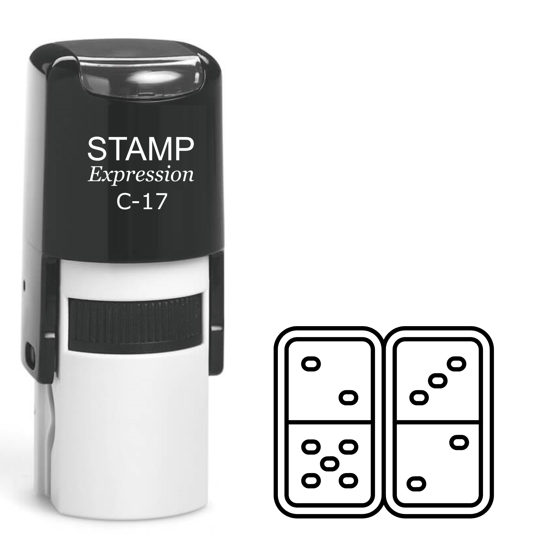 Dominoes Self Inking Rubber Stamp (SH-62372)