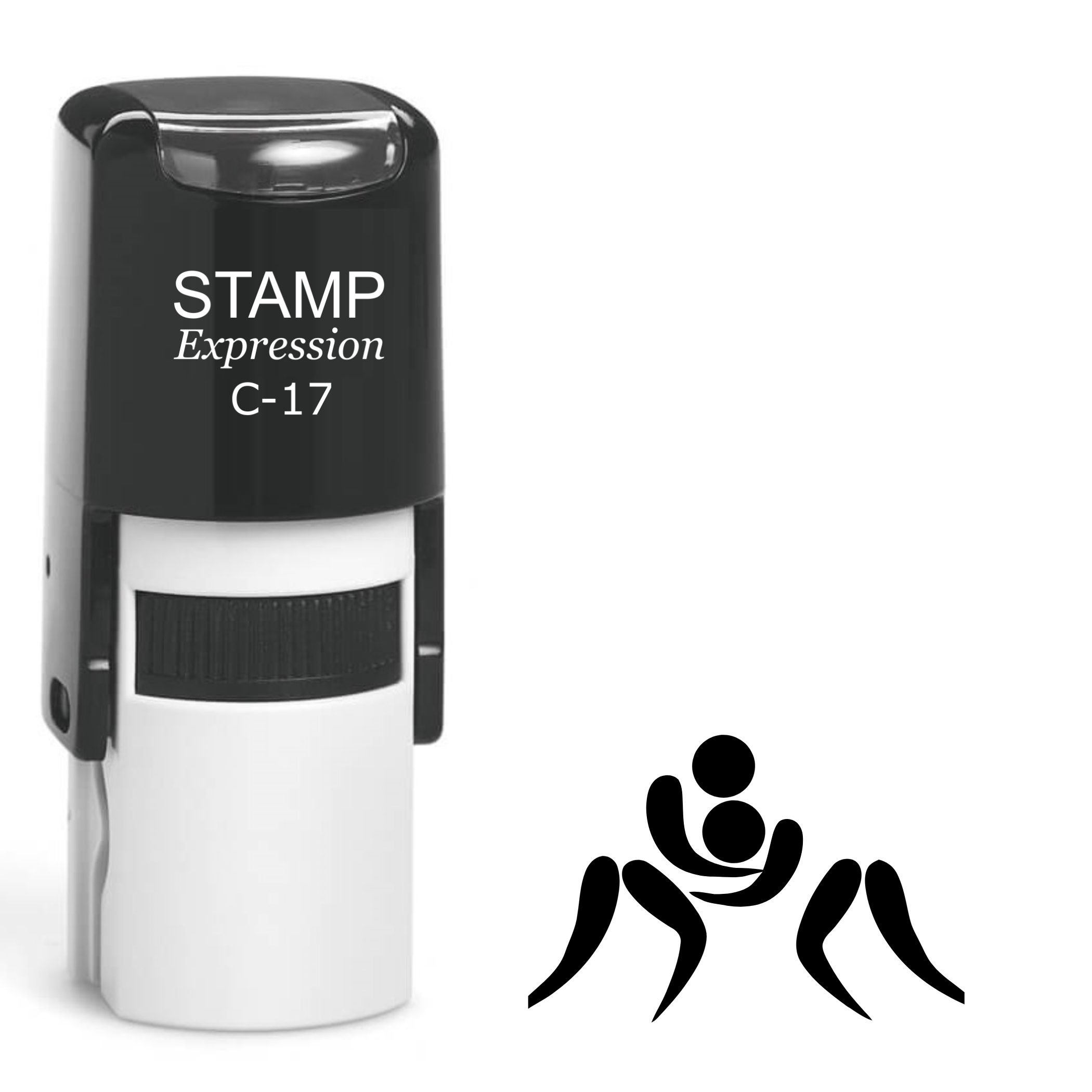 Wrestlers Self Inking Rubber Stamp (SH-62398)