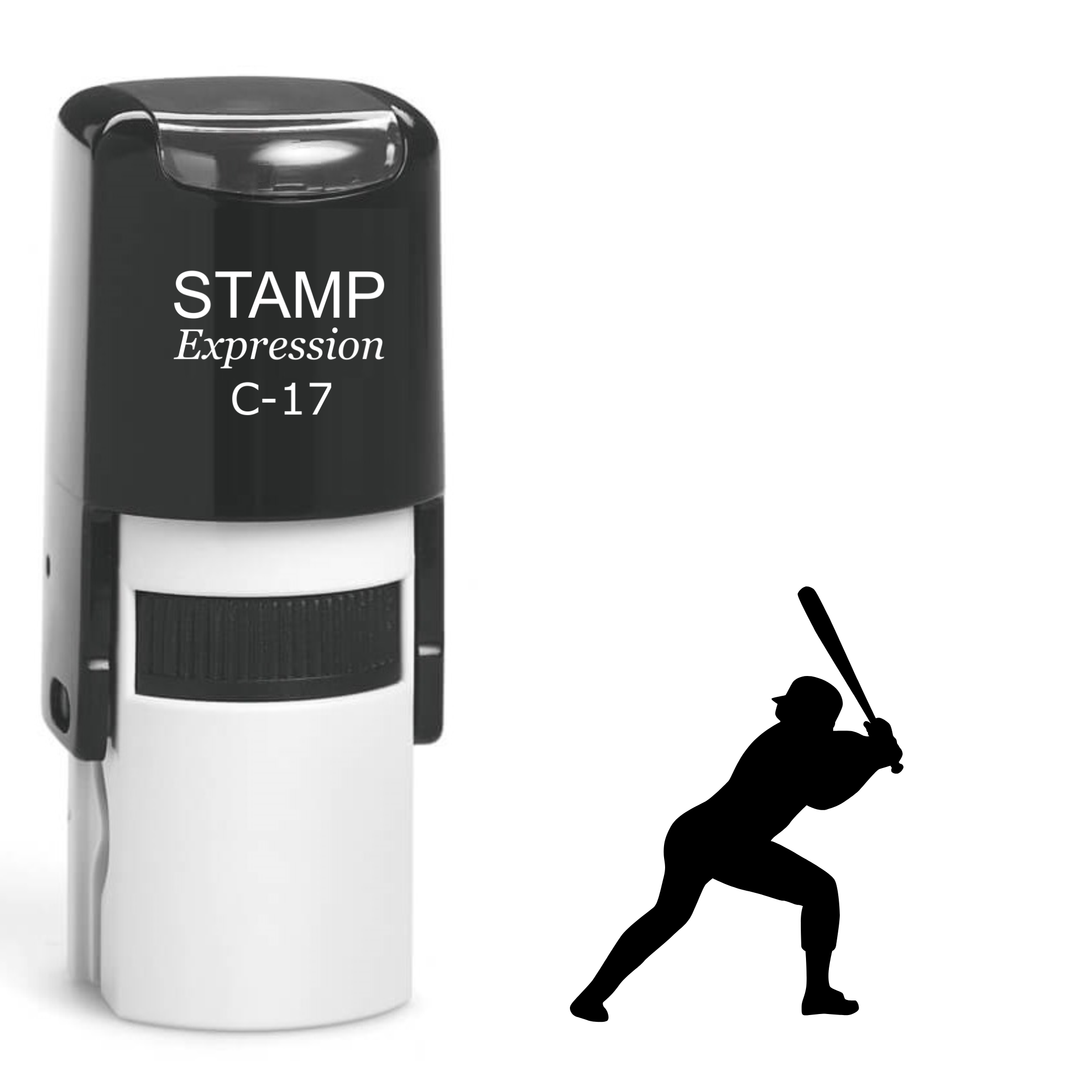 Baseball Player Self Inking Rubber Stamp (SH-62412)