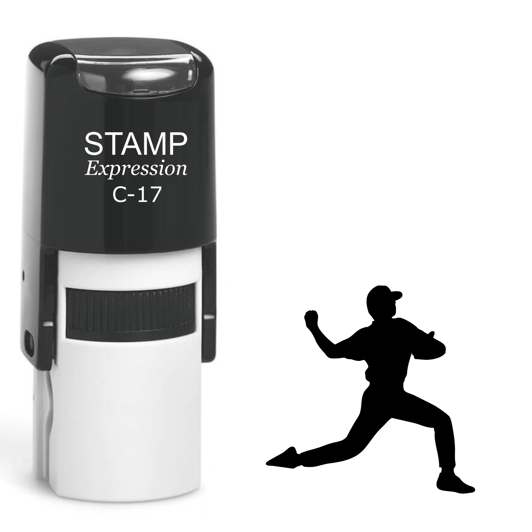 Baseball Player Self Inking Rubber Stamp (SH-62413)