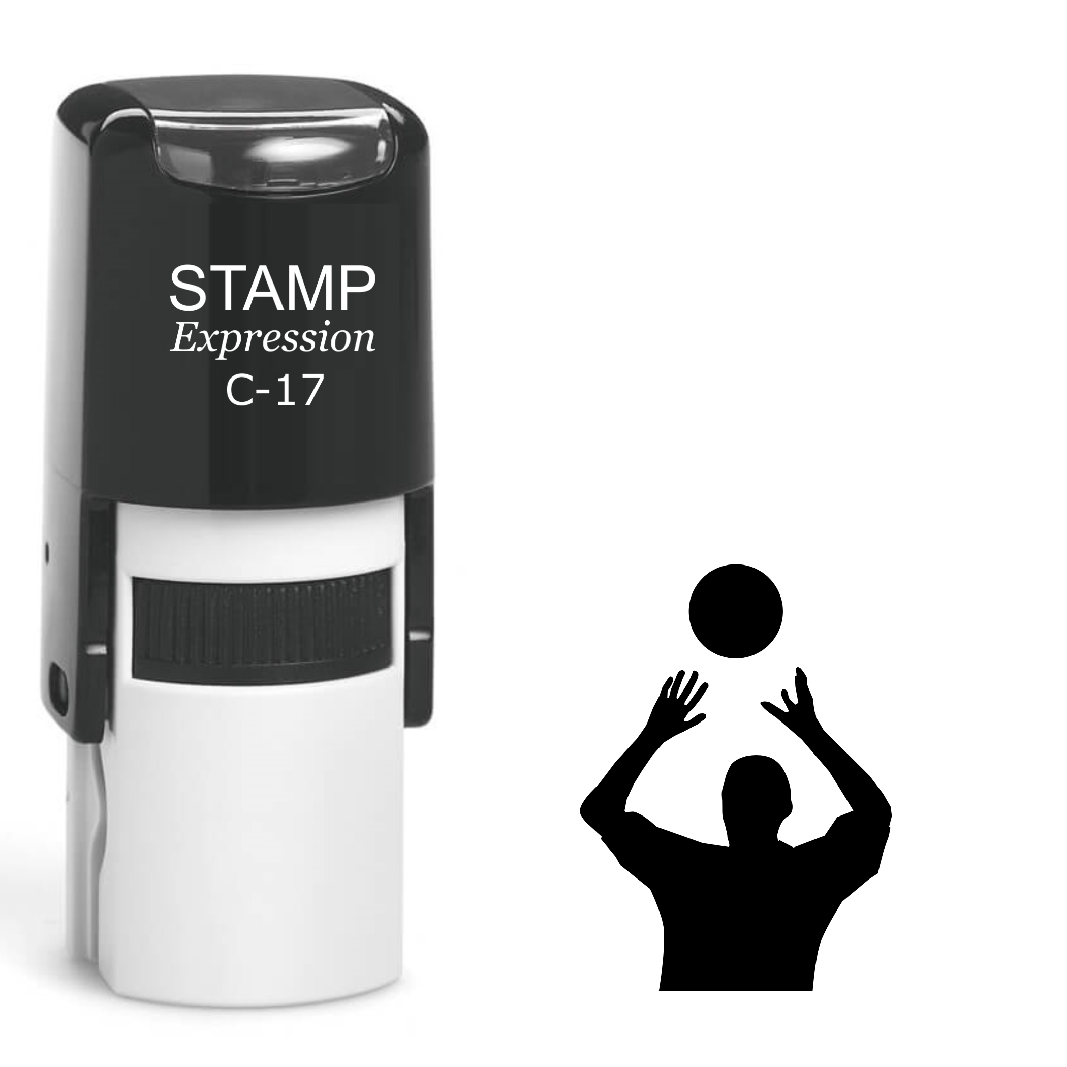 Basketball Player Self Inking Rubber Stamp (SH-62416)
