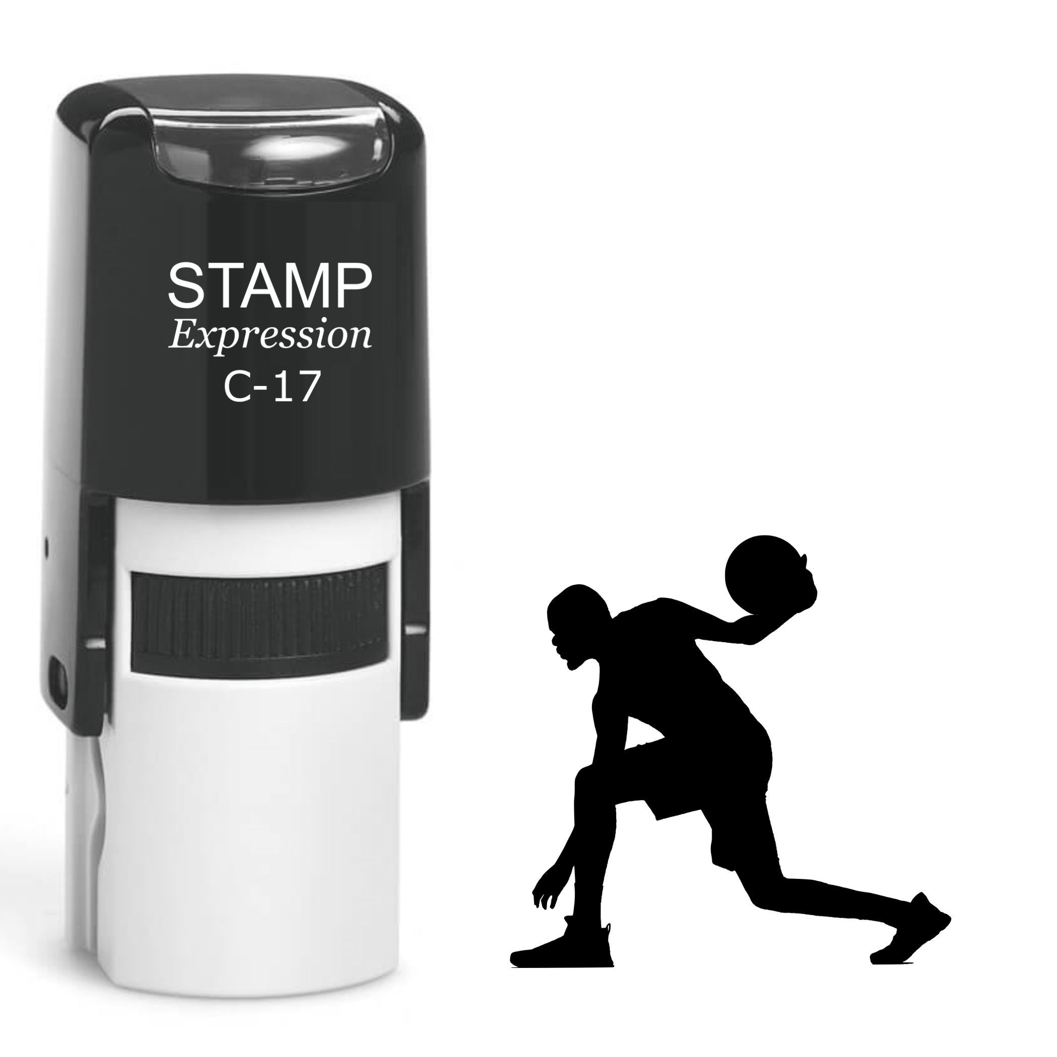 Basketball Player Self Inking Rubber Stamp (SH-62417)