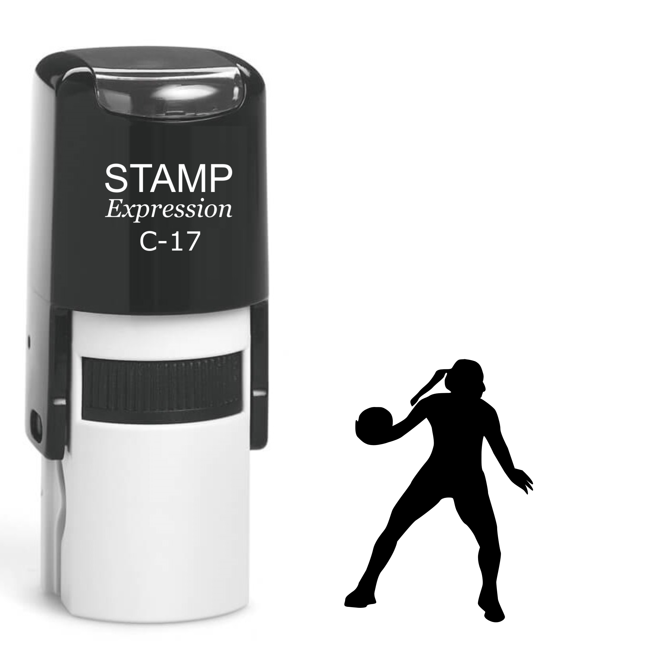 Basketball Player Self Inking Rubber Stamp (SH-62418)