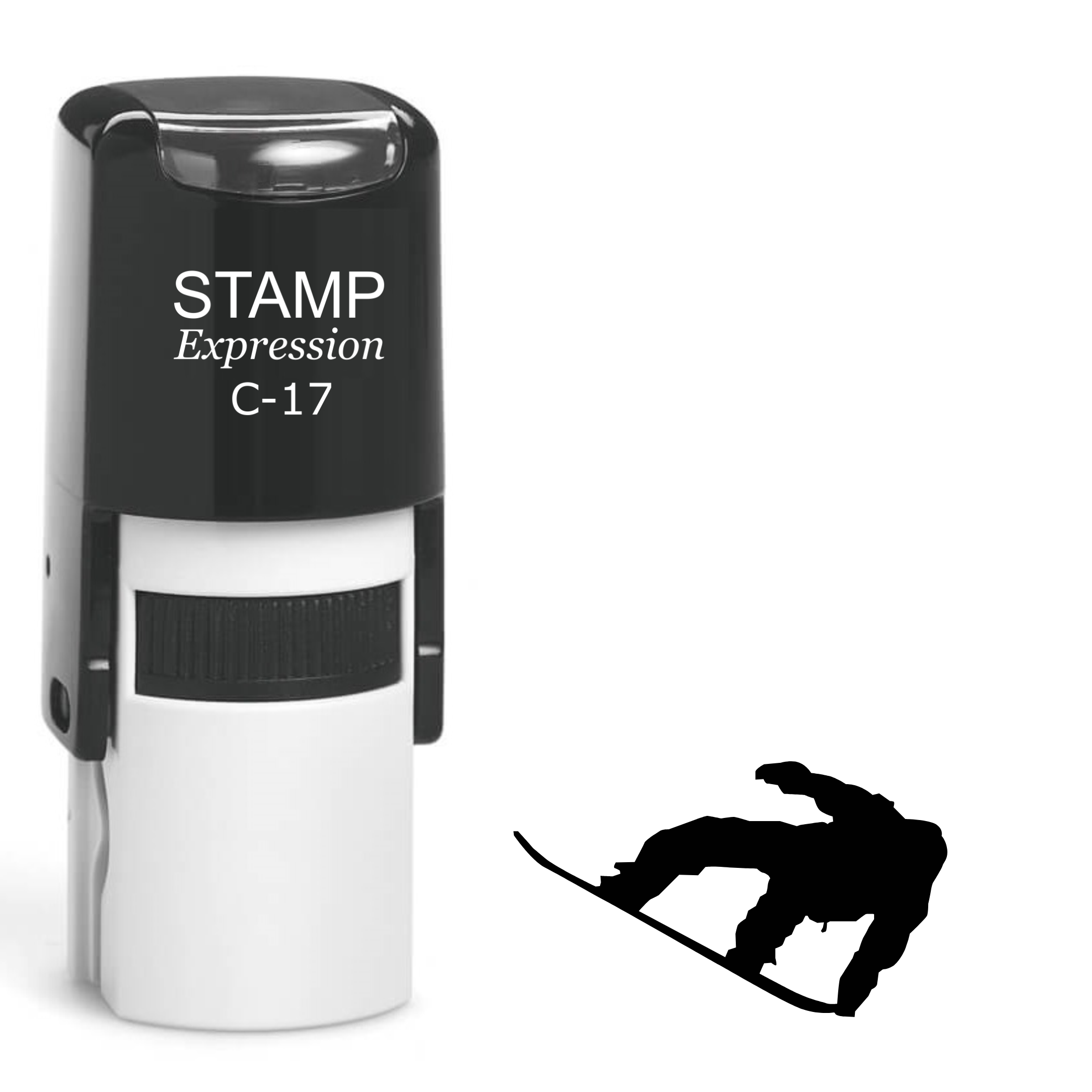 Snowboarder Self Inking Rubber Stamp (SH-62424)
