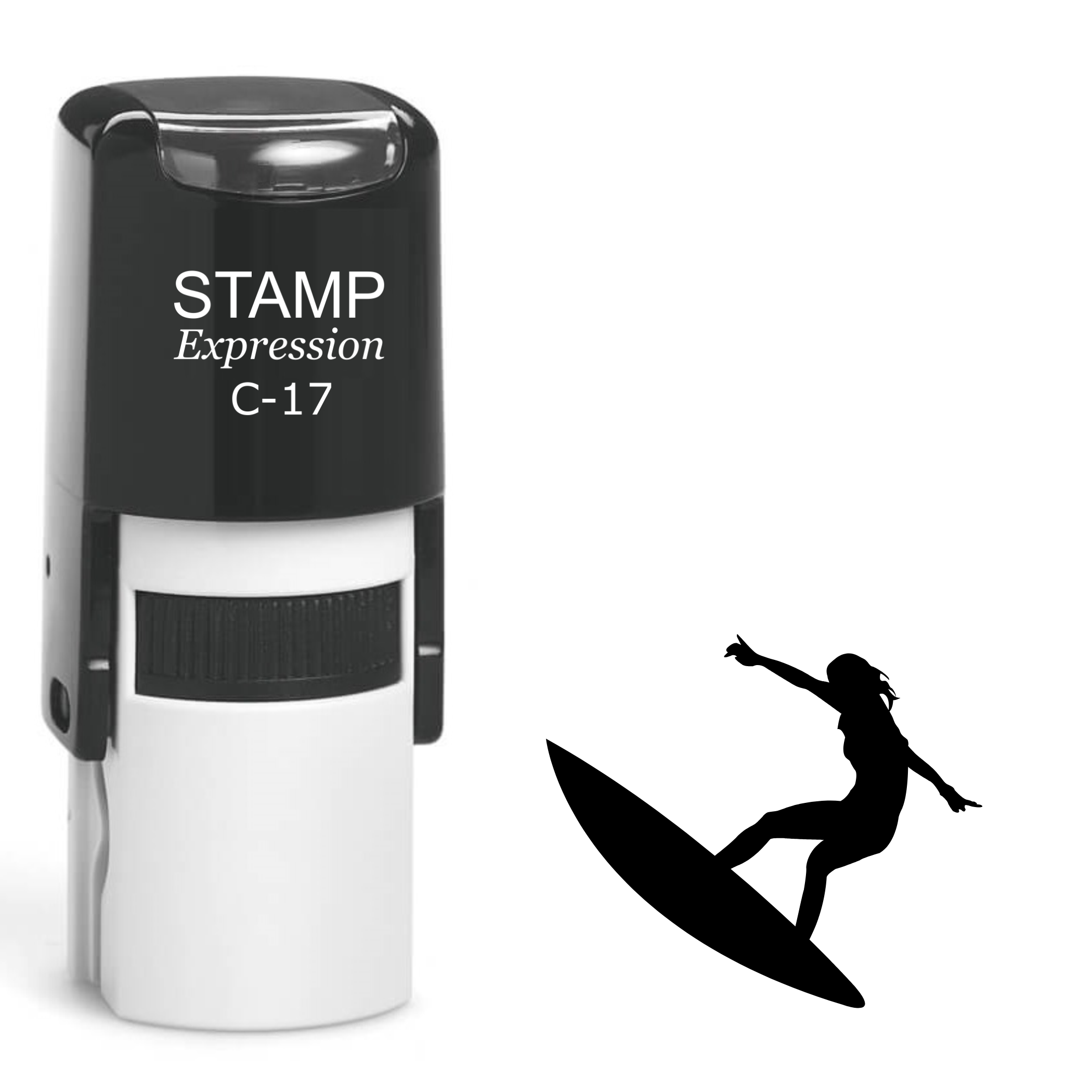 Surfer Self Inking Rubber Stamp (SH-62427)