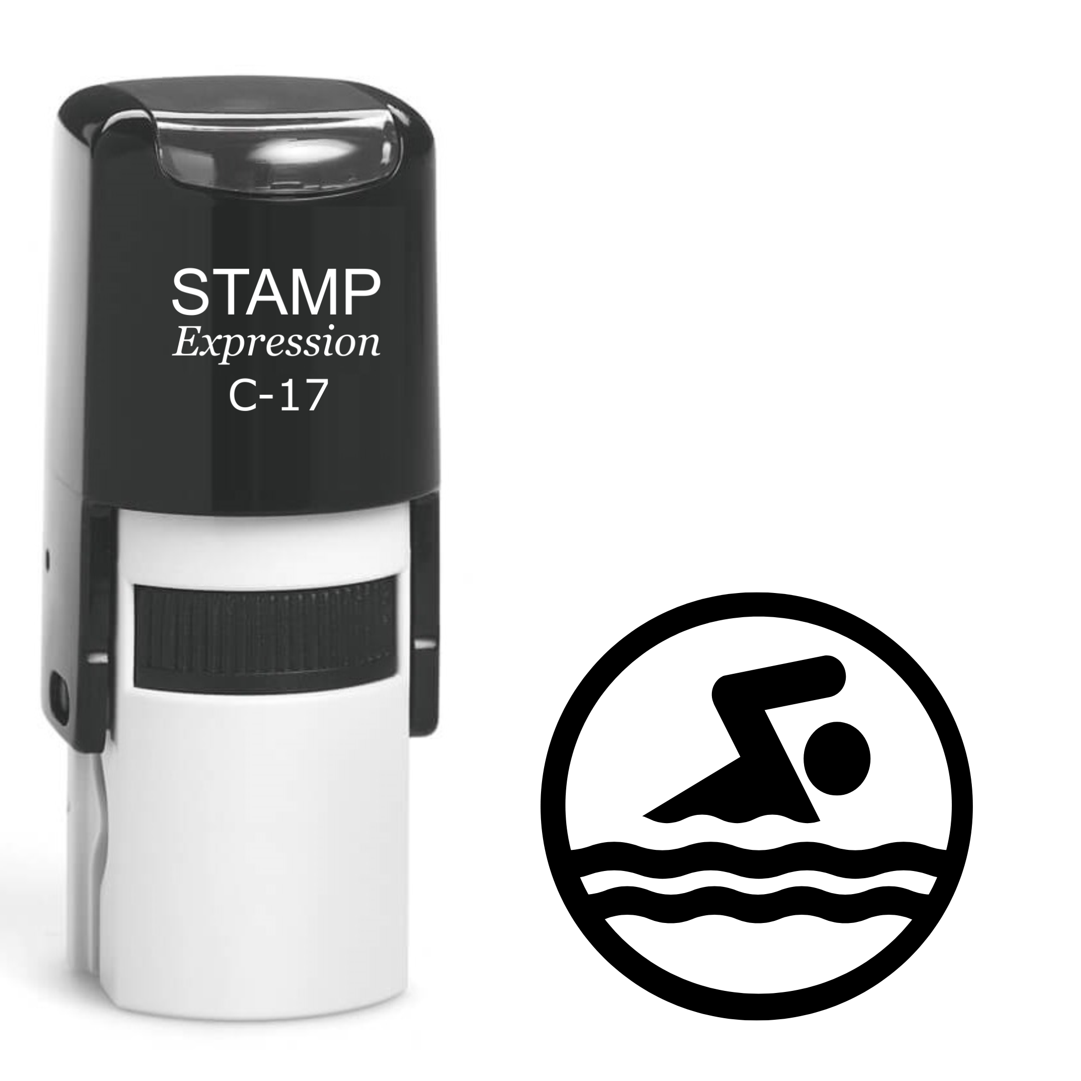 Swimmer Self Inking Rubber Stamp (SH-62432)