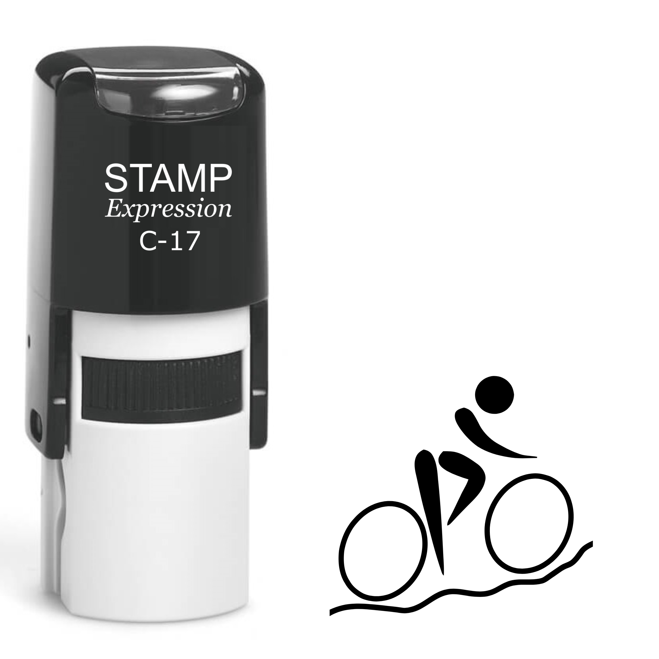 Cycling Self Inking Rubber Stamp (SH-62439)