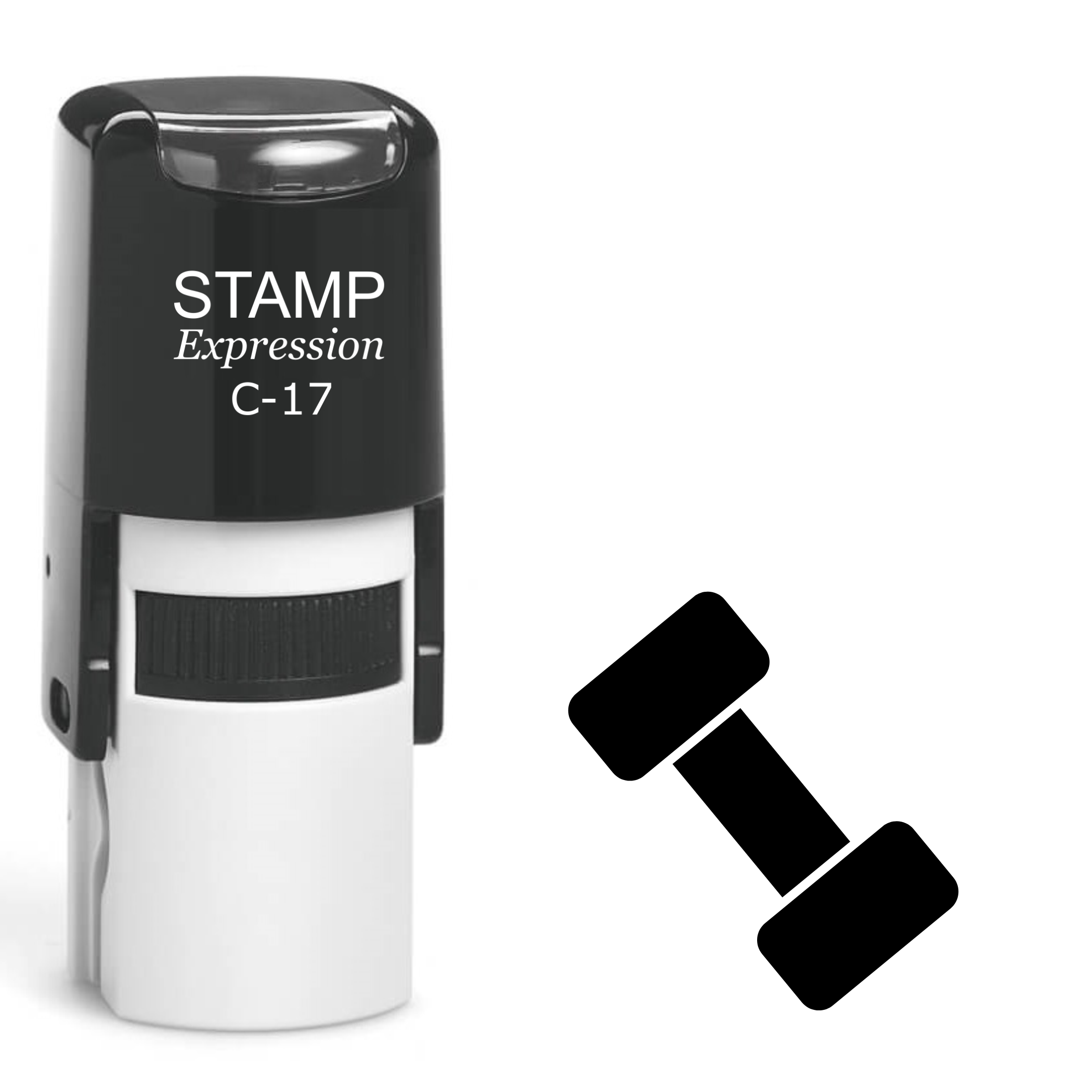 Dumbbell Workout Self Inking Rubber Stamp (SH-62455)