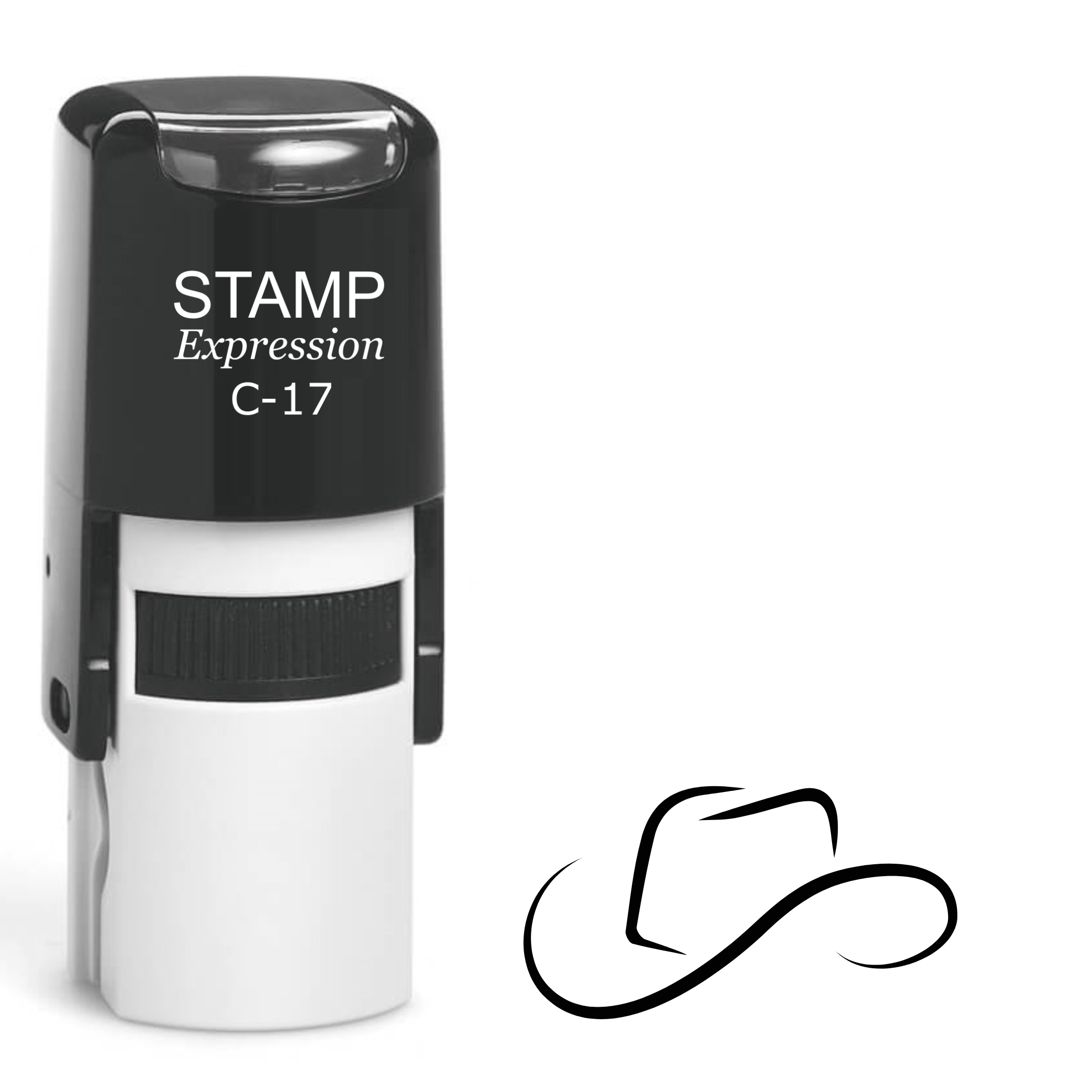 Cowboy Hat Self Inking Rubber Stamp (SH-62460)