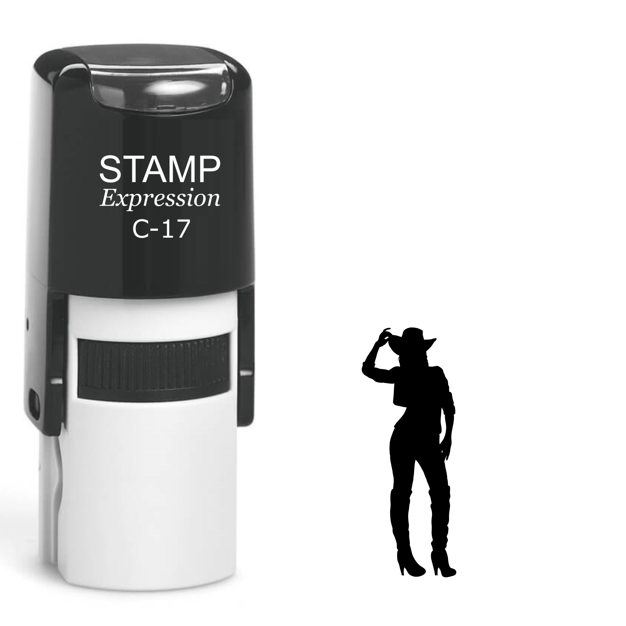Cowgirl Self Inking Rubber Stamp (SH-62468)