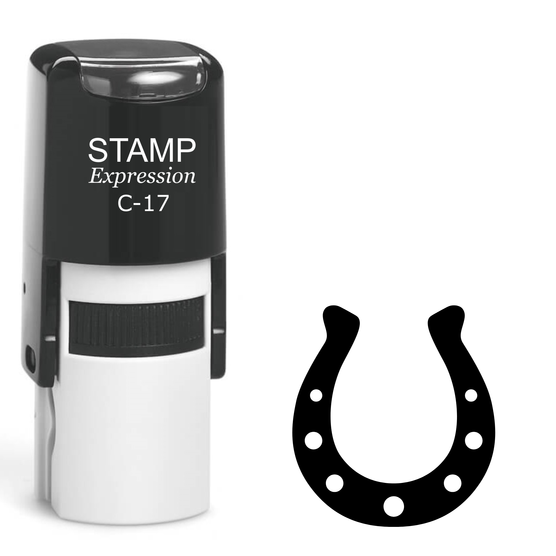 Horseshoe Self Inking Rubber Stamp (SH-62478)