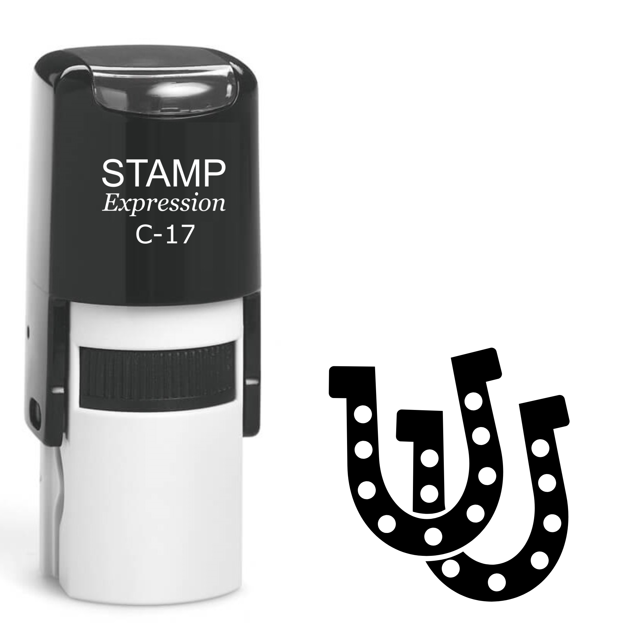 Horseshoe Self Inking Rubber Stamp (SH-62479)