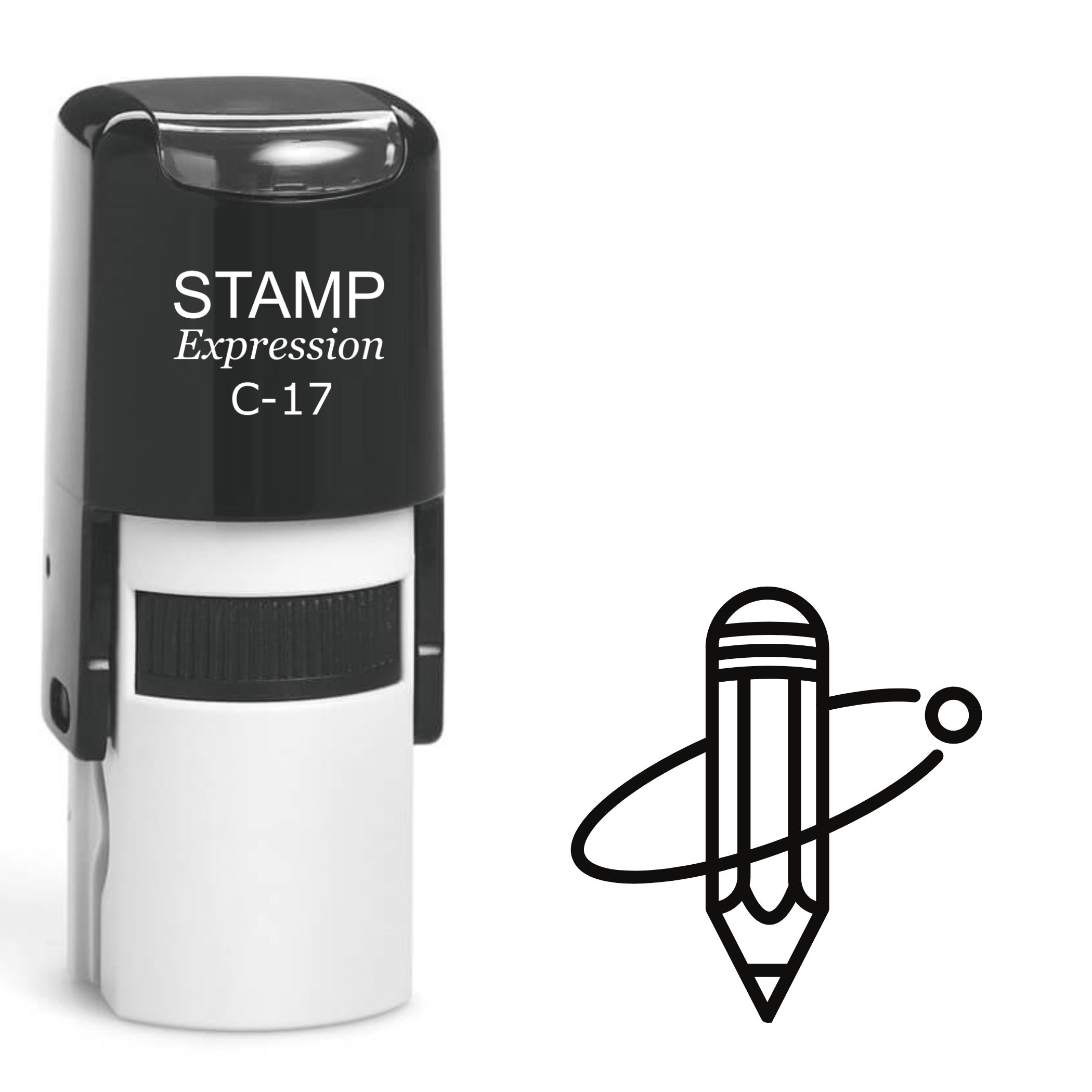 Pencil Self Inking Rubber Stamp (SH-62554)