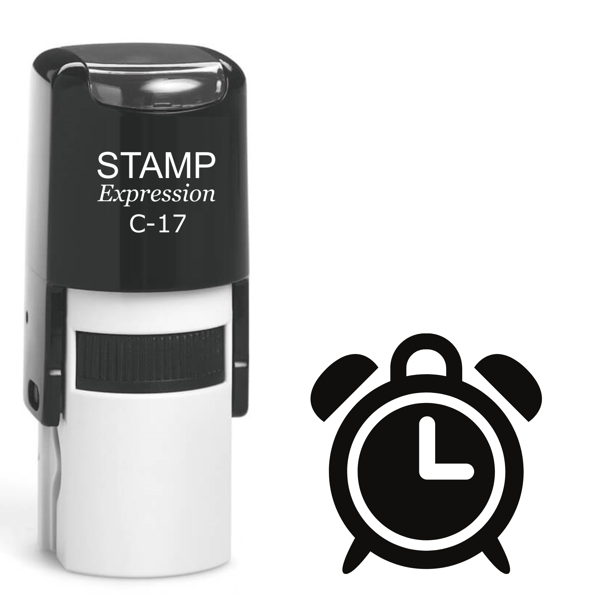 Alarm Clock Self Inking Rubber Stamp (SH-62596)