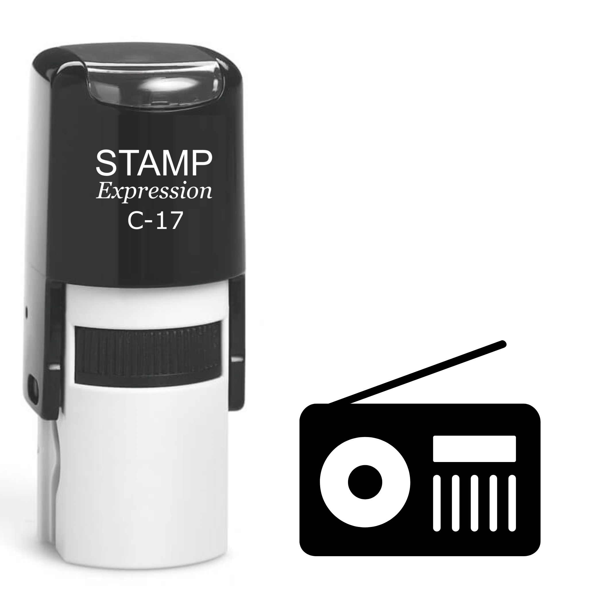Radio Self Inking Rubber Stamp (SH-62616)