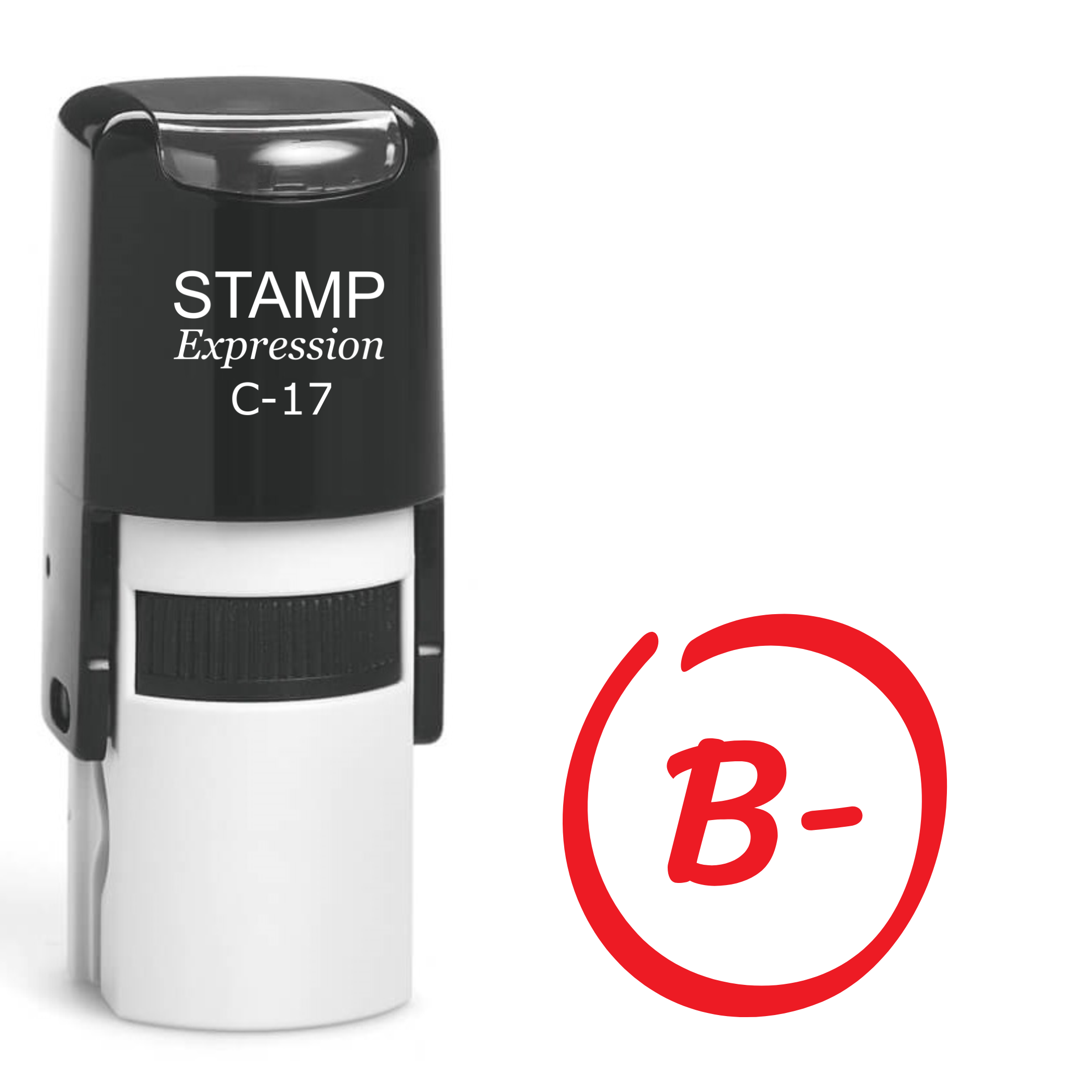 B Minus Grade in the Circle Self Inking Rubber Stamp (SH-62686)