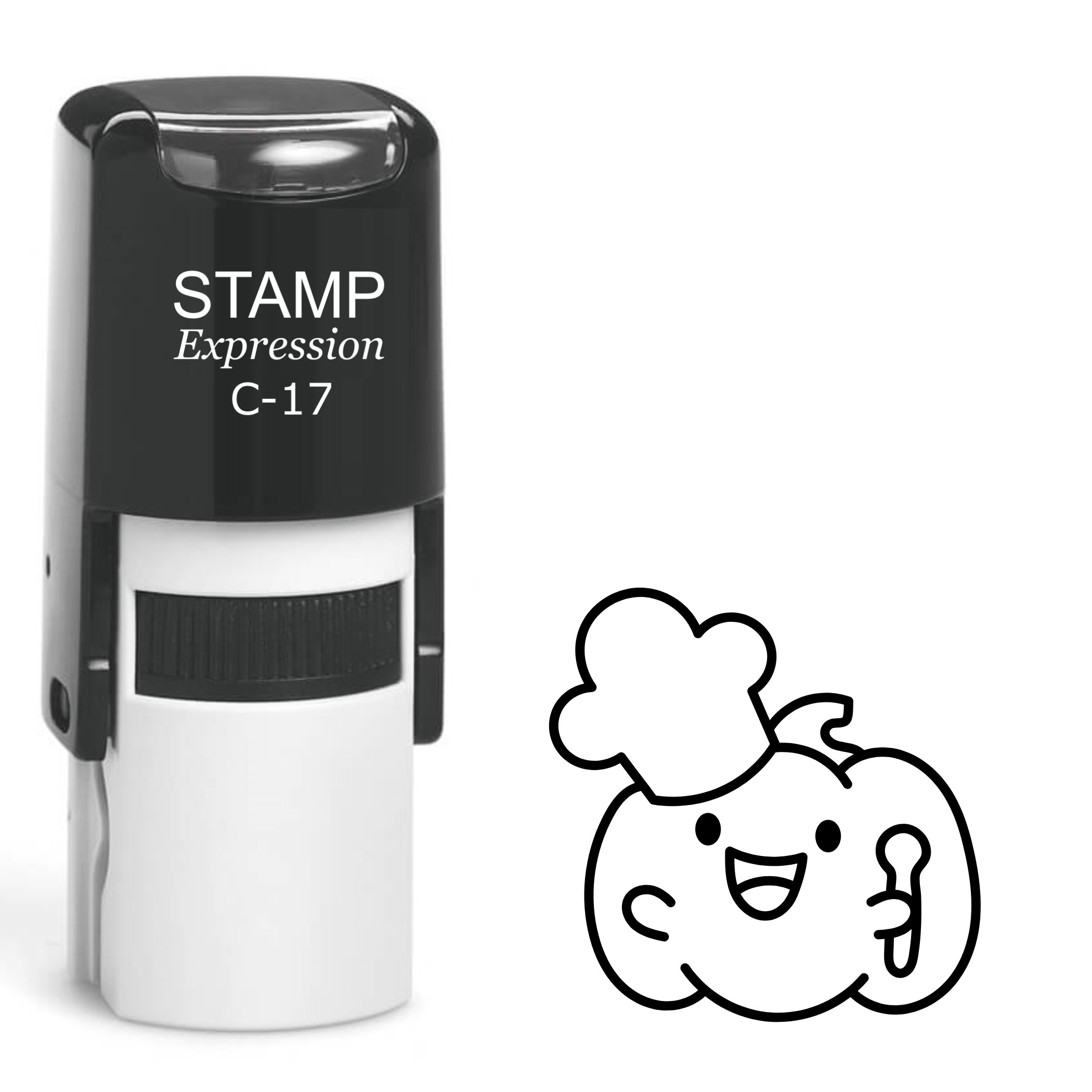 Halloween pumpkin cook Self Inking Rubber Stamp (SH-62733)