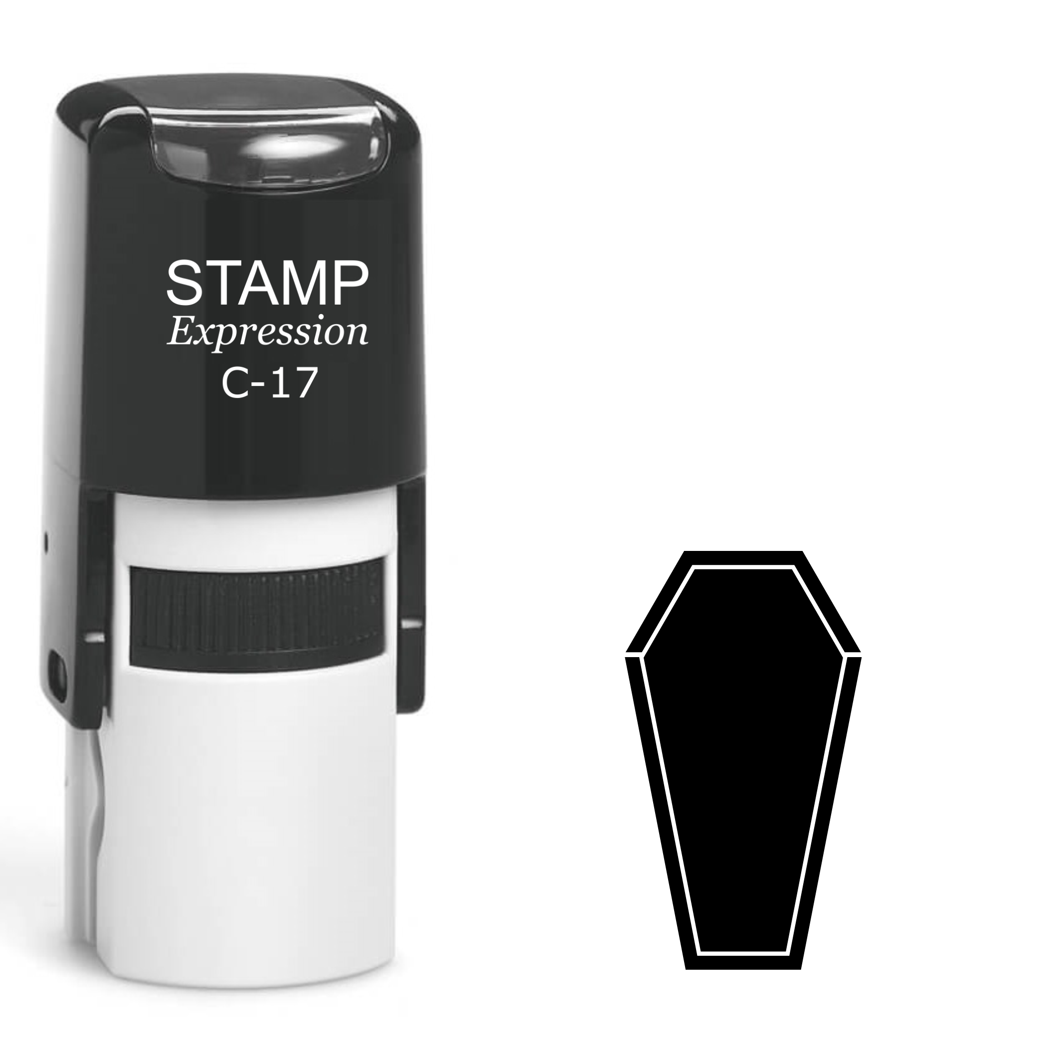 Halloween coffin Self Inking Rubber Stamp (SH-62735)