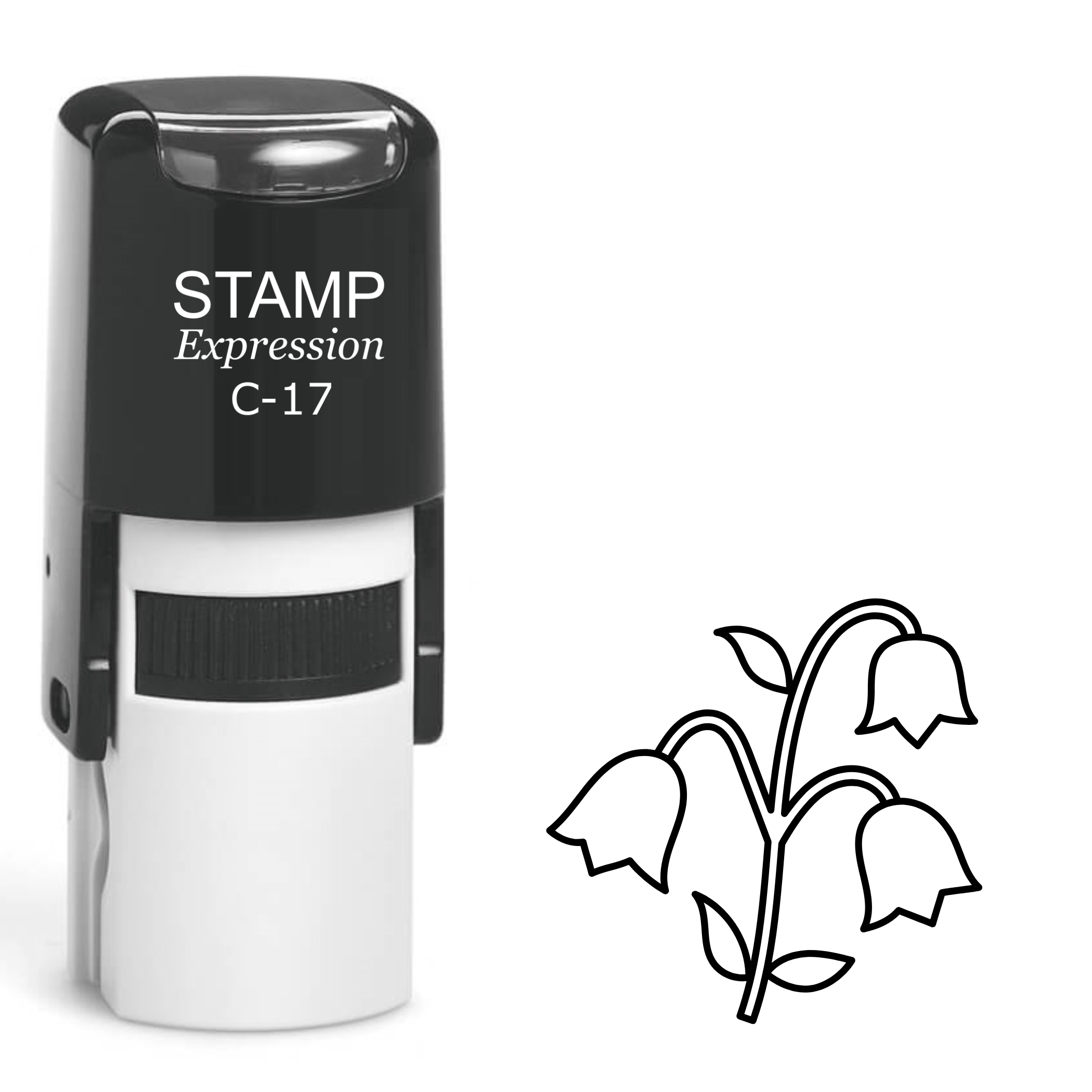 Lilies of the valley flowers Self Inking Rubber Stamp (SH-62803)