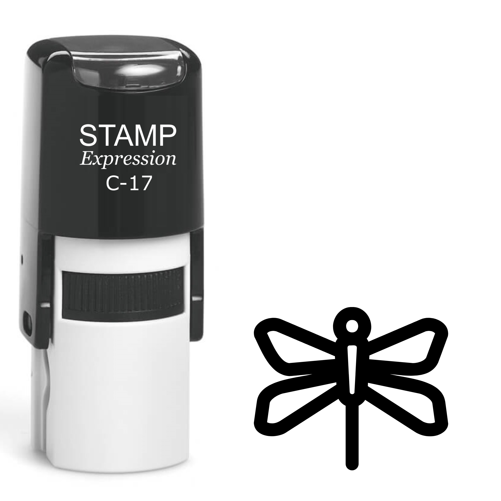 Dragonfly outline Self Inking Rubber Stamp (SH-62815)