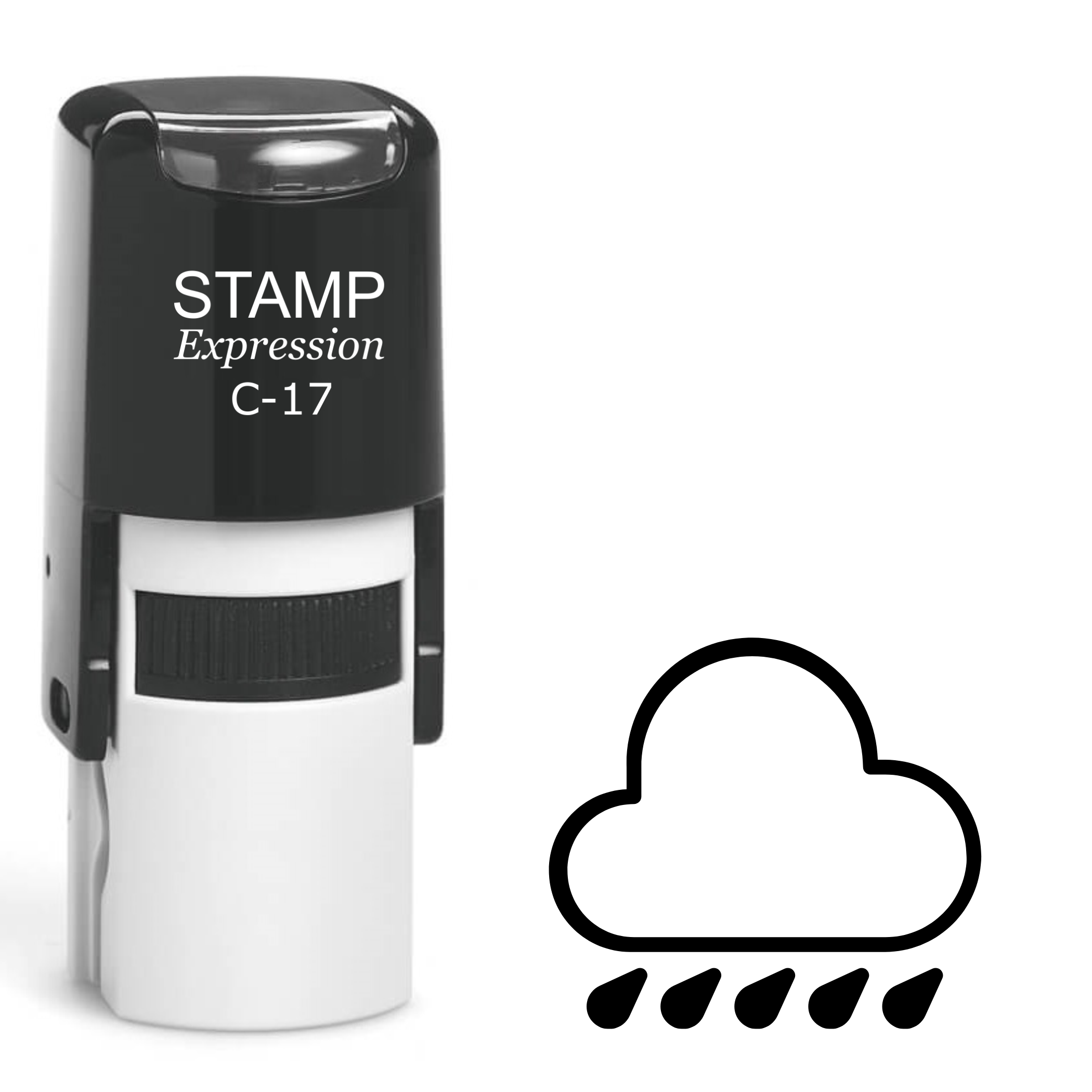 Little cloud with rain Self Inking Rubber Stamp (SH-62816)