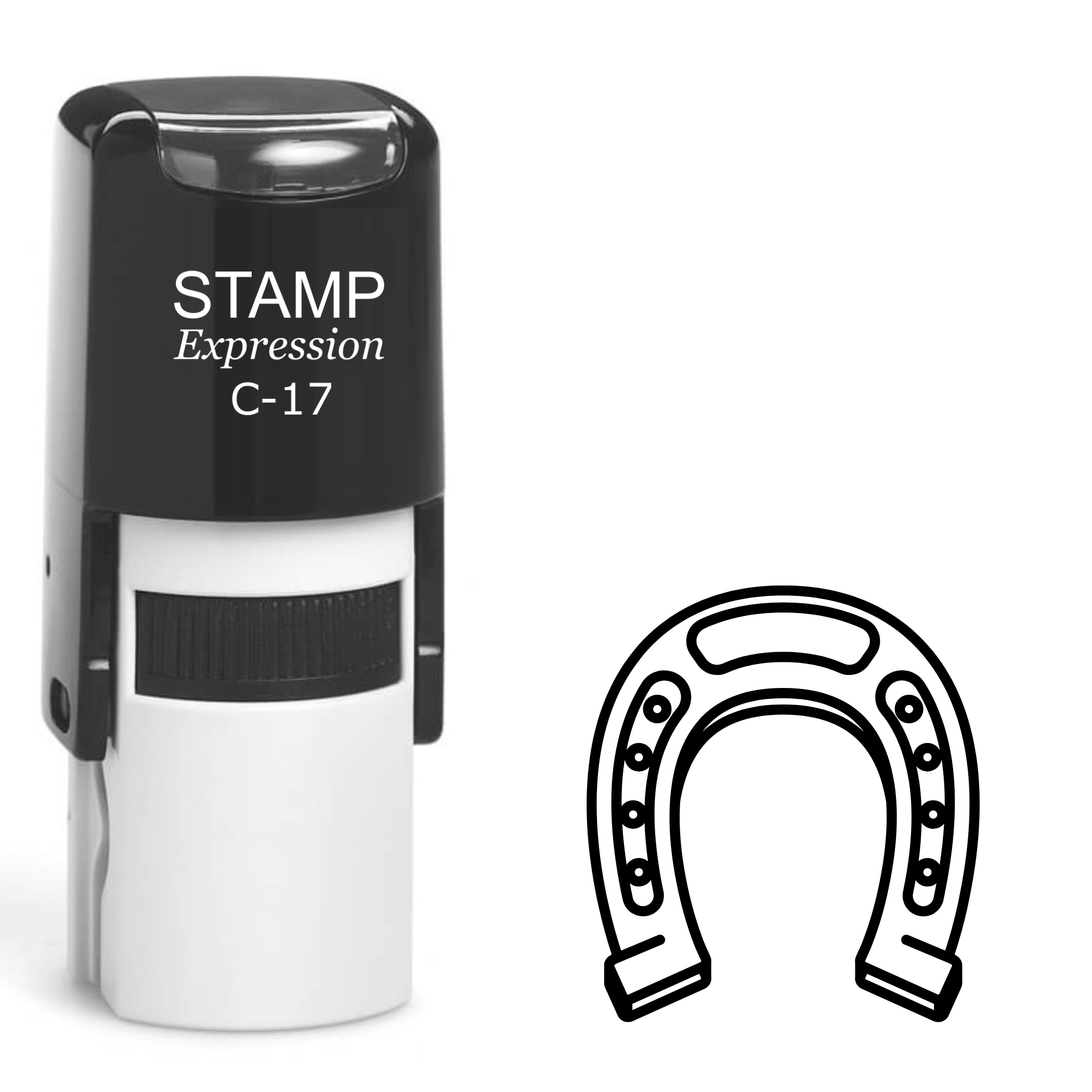 Horseshoe Self Inking Rubber Stamp (SH-62914)