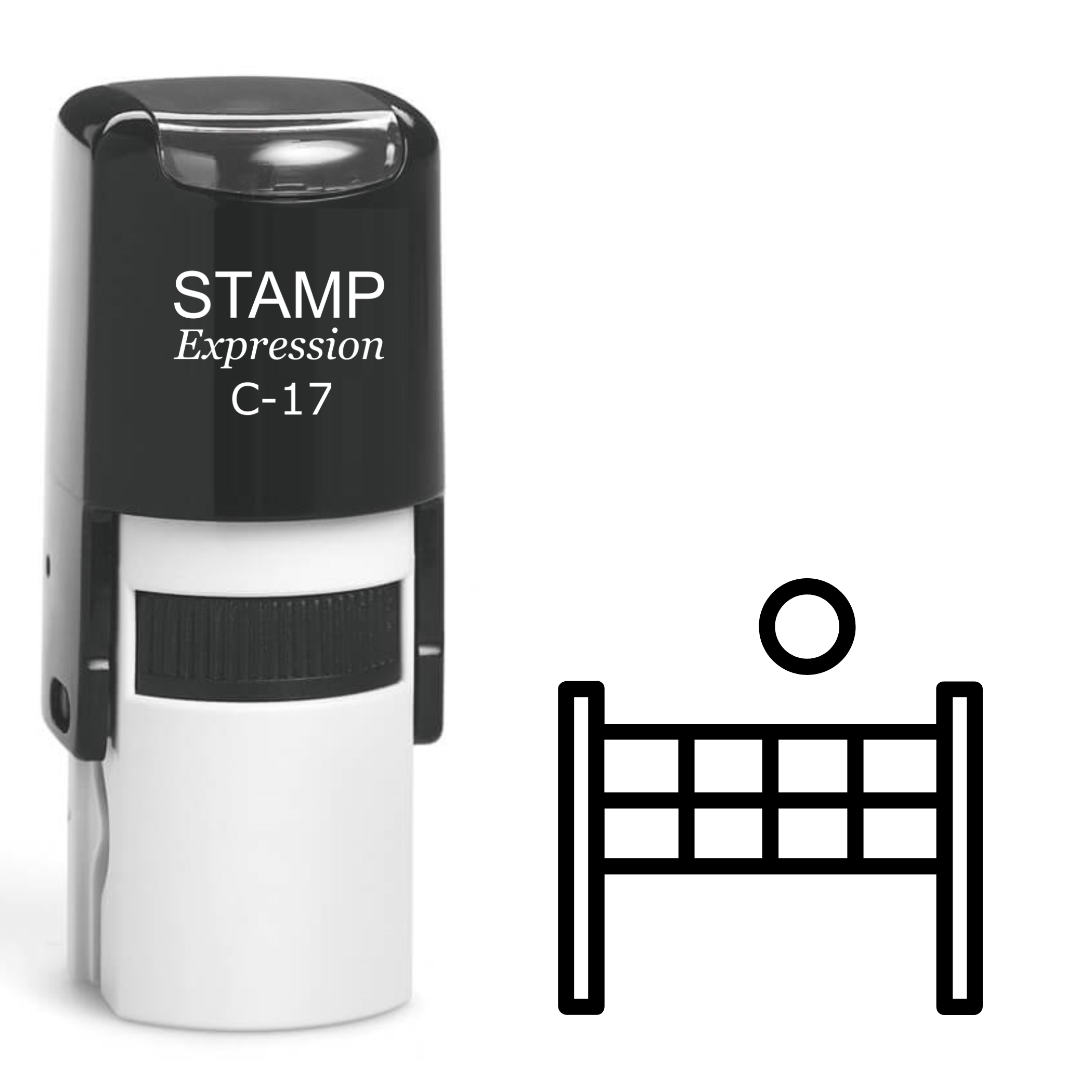 Beach volleyball Self Inking Rubber Stamp (SH-62970)