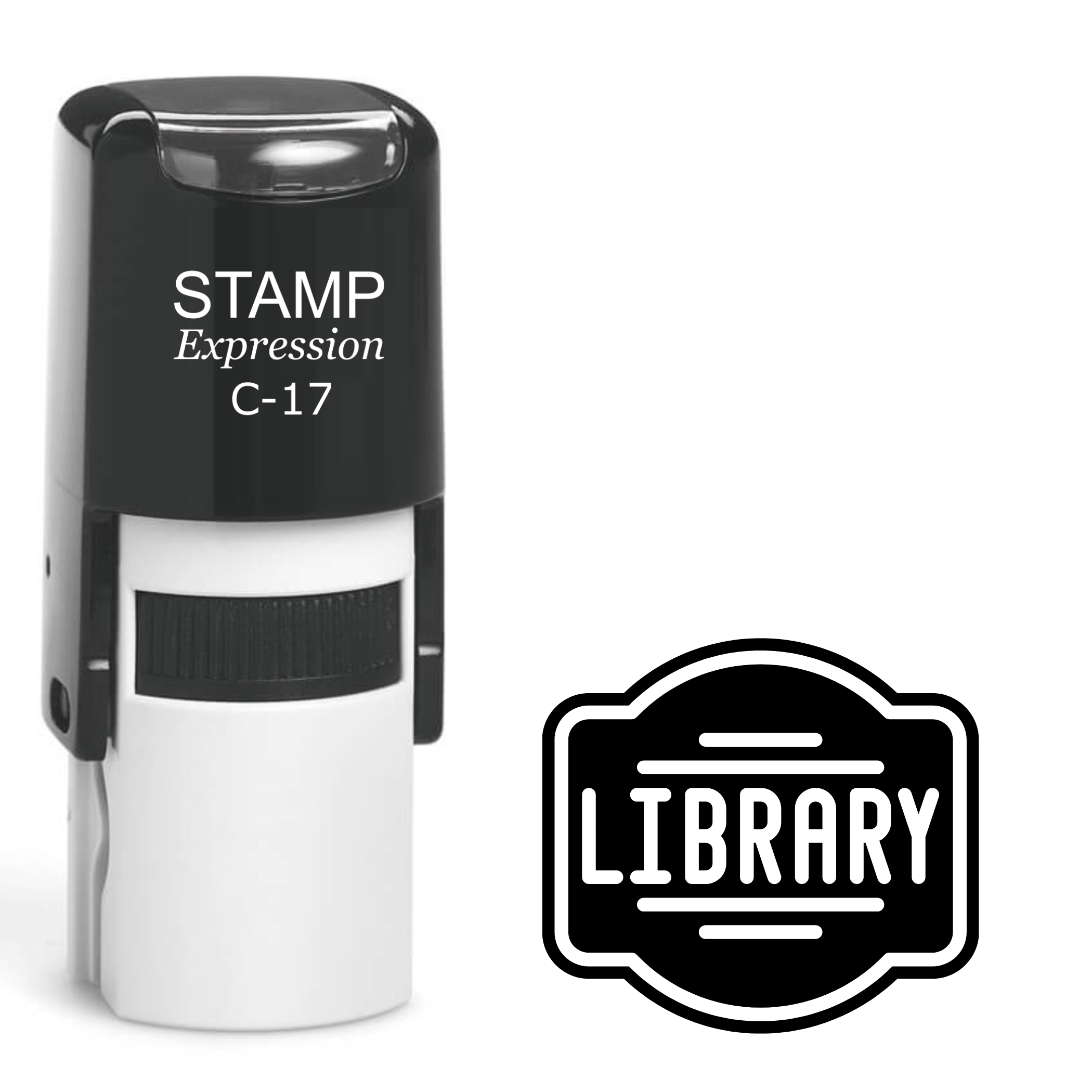Library sign Self Inking Rubber Stamp (SH-62989)