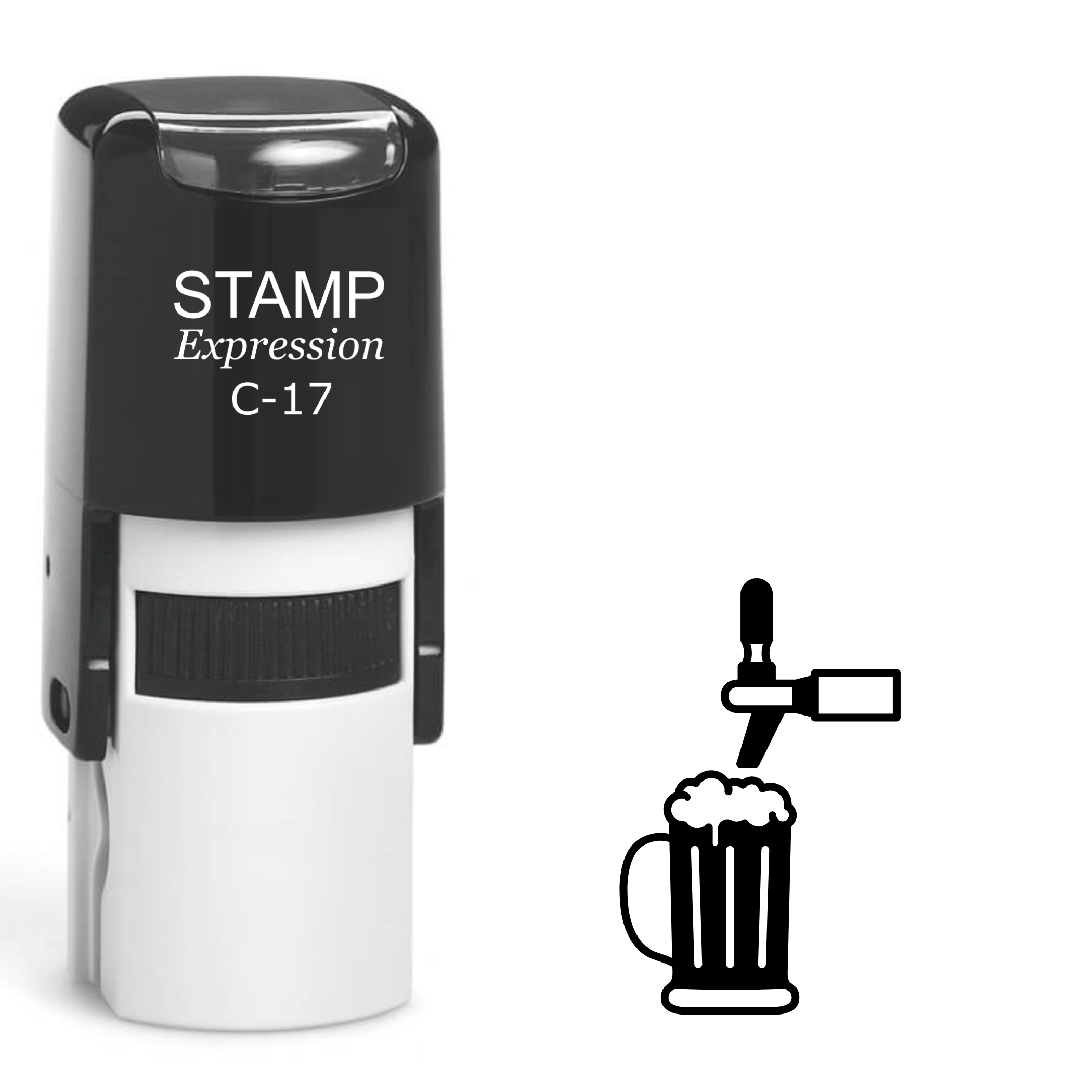 Beer tap Self Inking Rubber Stamp (SH-63003)