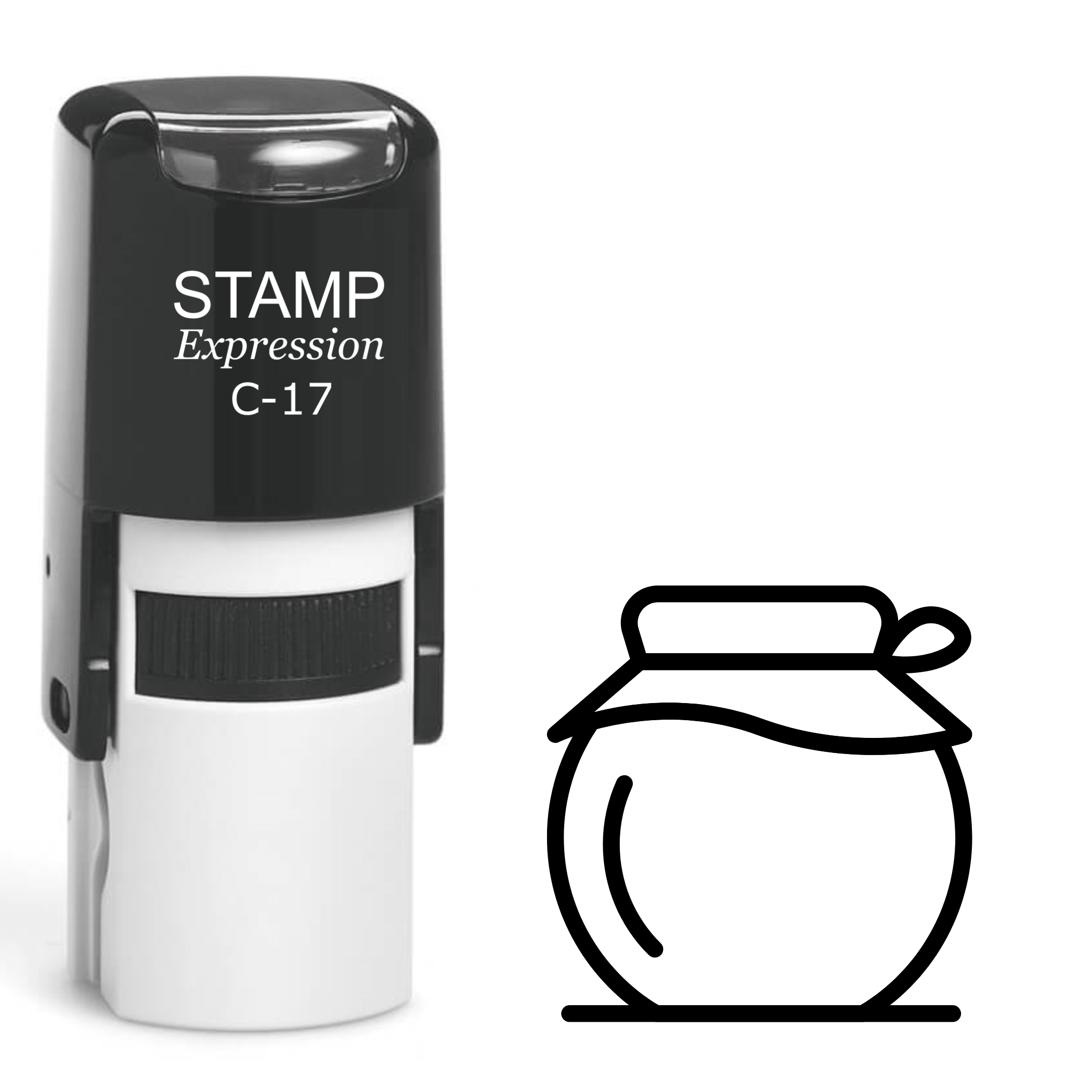 Honey jar Self Inking Rubber Stamp (SH-63062)