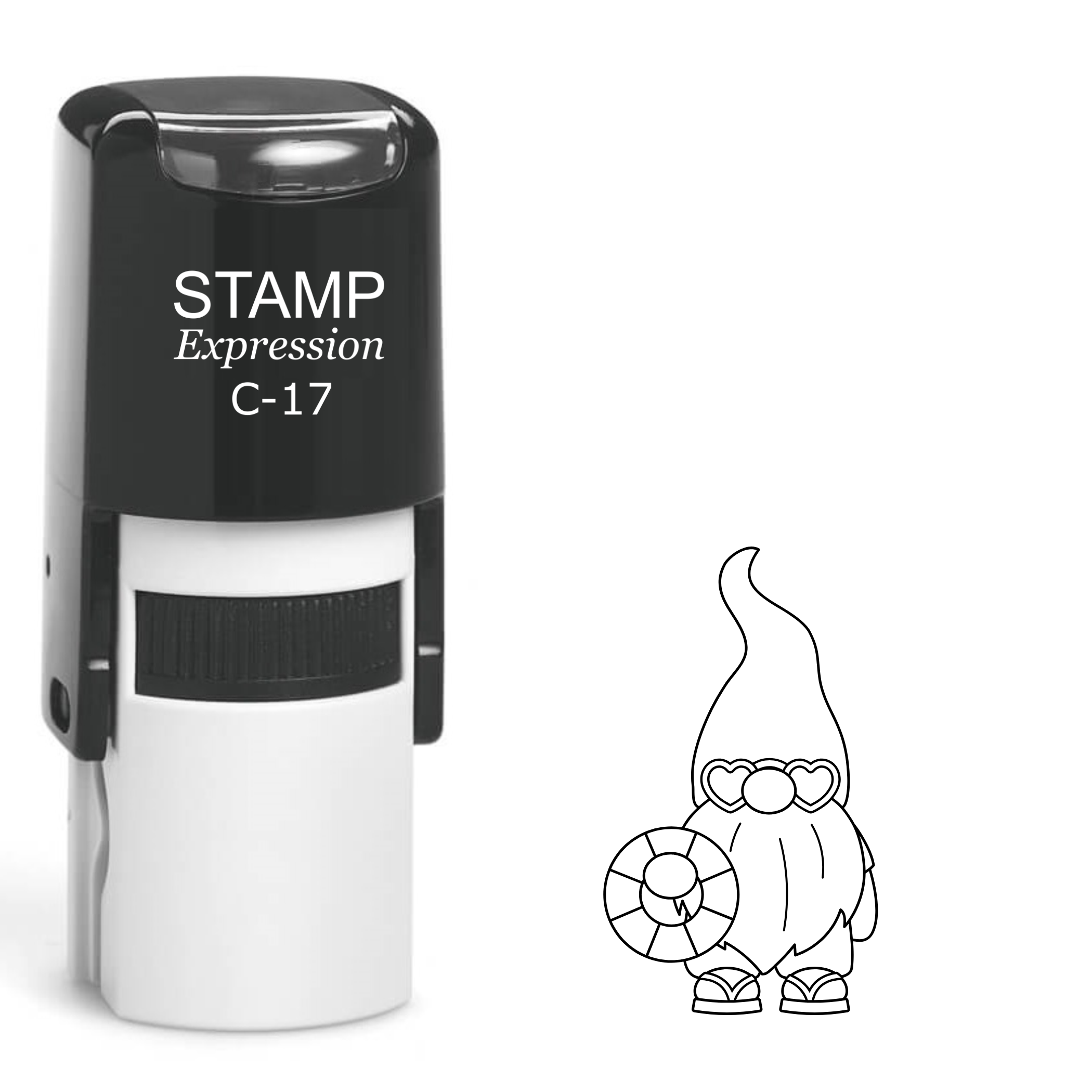Summer gnome Self Inking Rubber Stamp (SH-63149)
