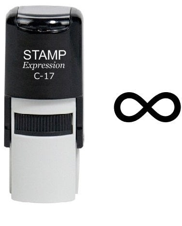 Bold Infinity Symbol Self Inking Rubber Stamp (SH-6321)