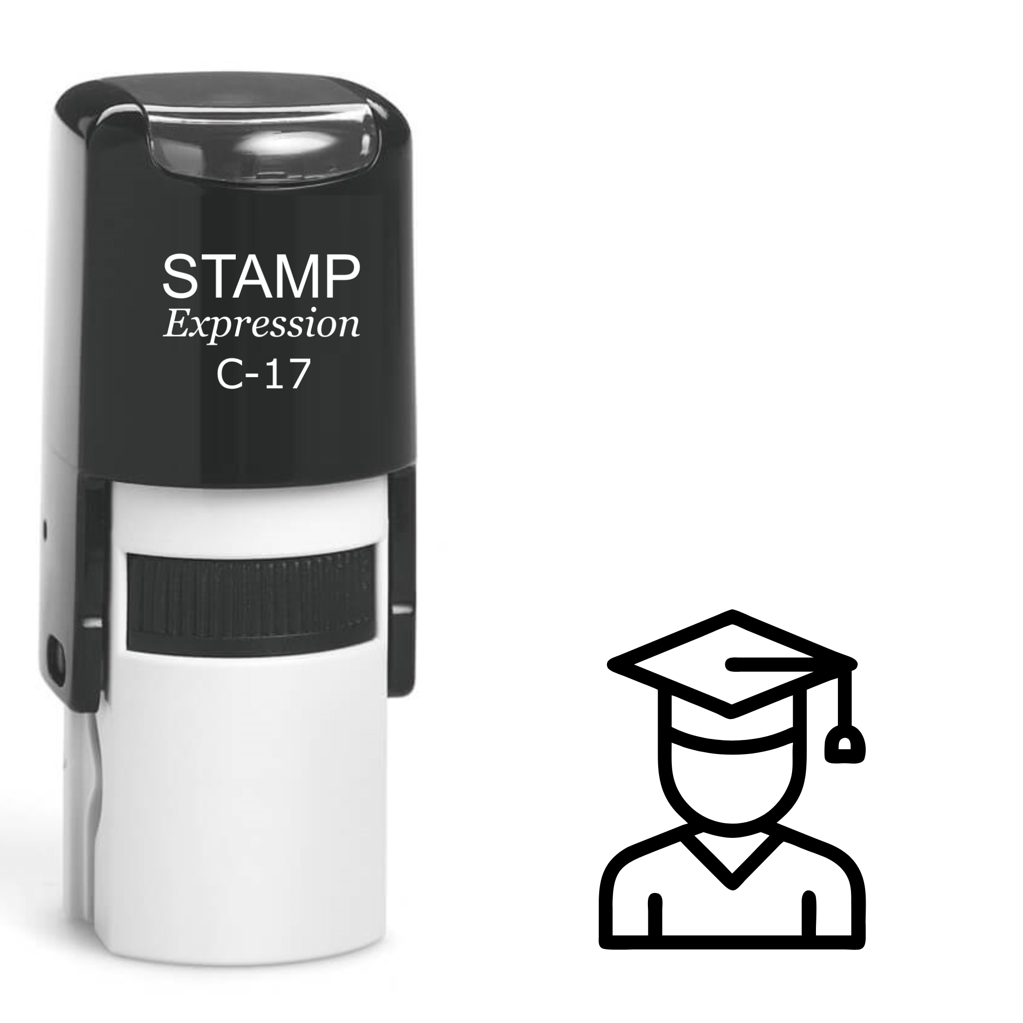Graduate outline Self Inking Rubber Stamp (SH-63228)