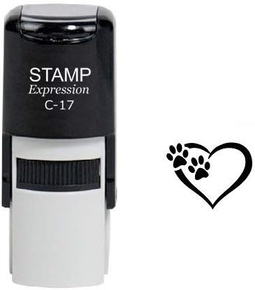 Tiny Paw Prints Dog Lover Self Inking Rubber Stamp (SH-6324)