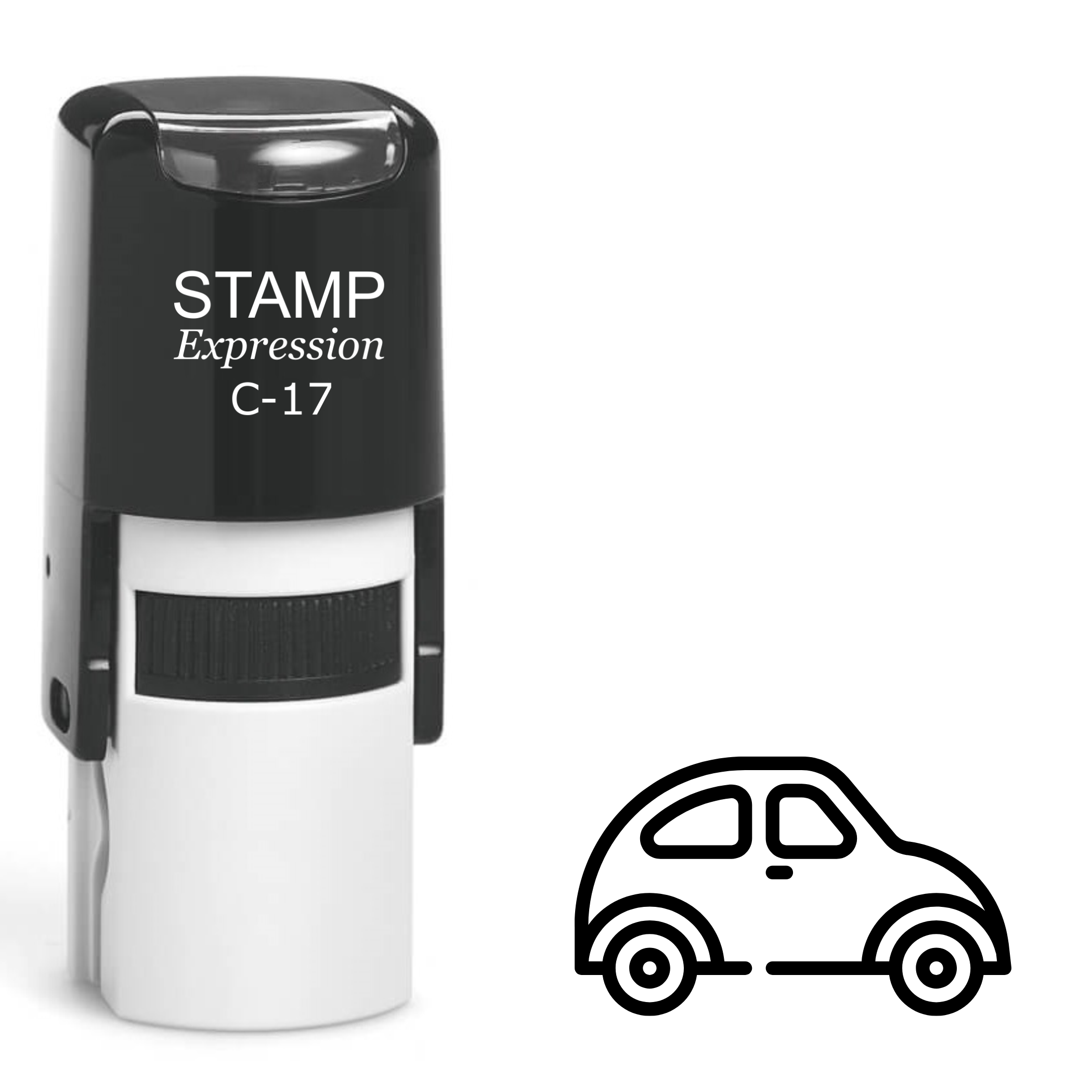 Little car outline Self Inking Rubber Stamp (SH-63306)