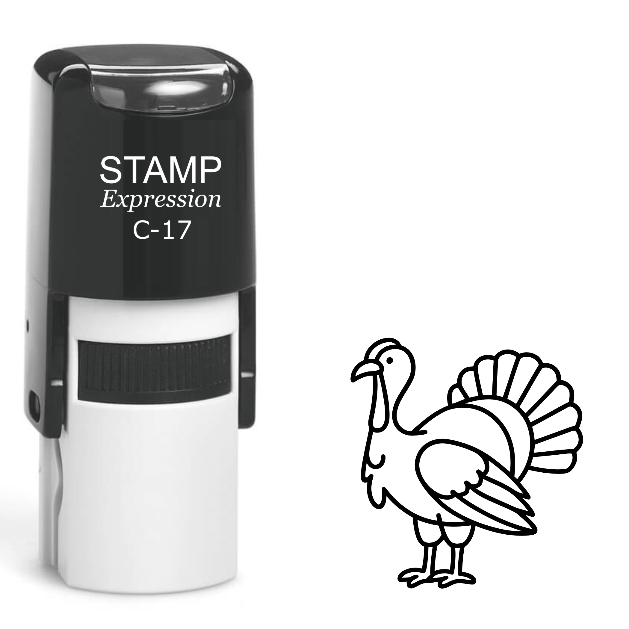 Turkey outline Self Inking Rubber Stamp (SH-63377)