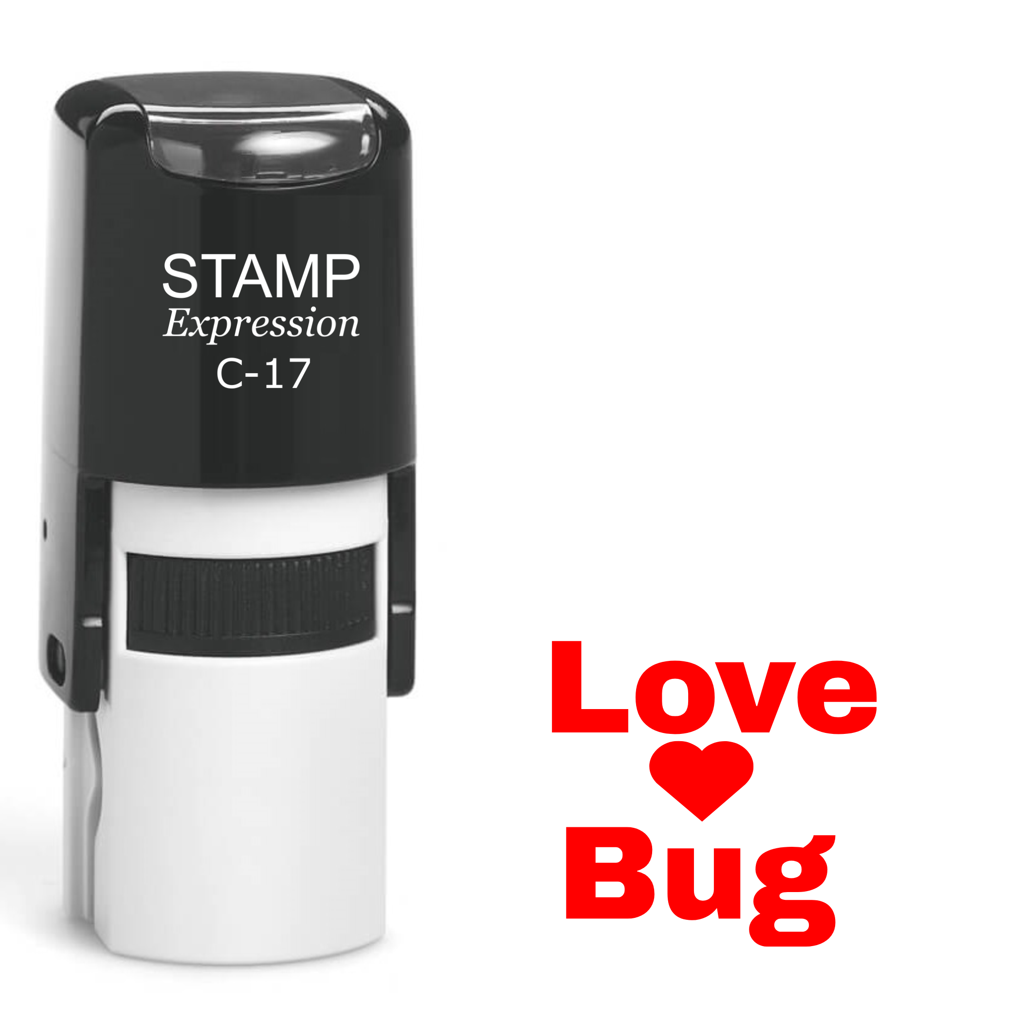 Love bug with heart Self Inking Rubber Stamp (SH-63385)