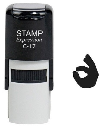 OK Hand Self Inking Rubber Stamp