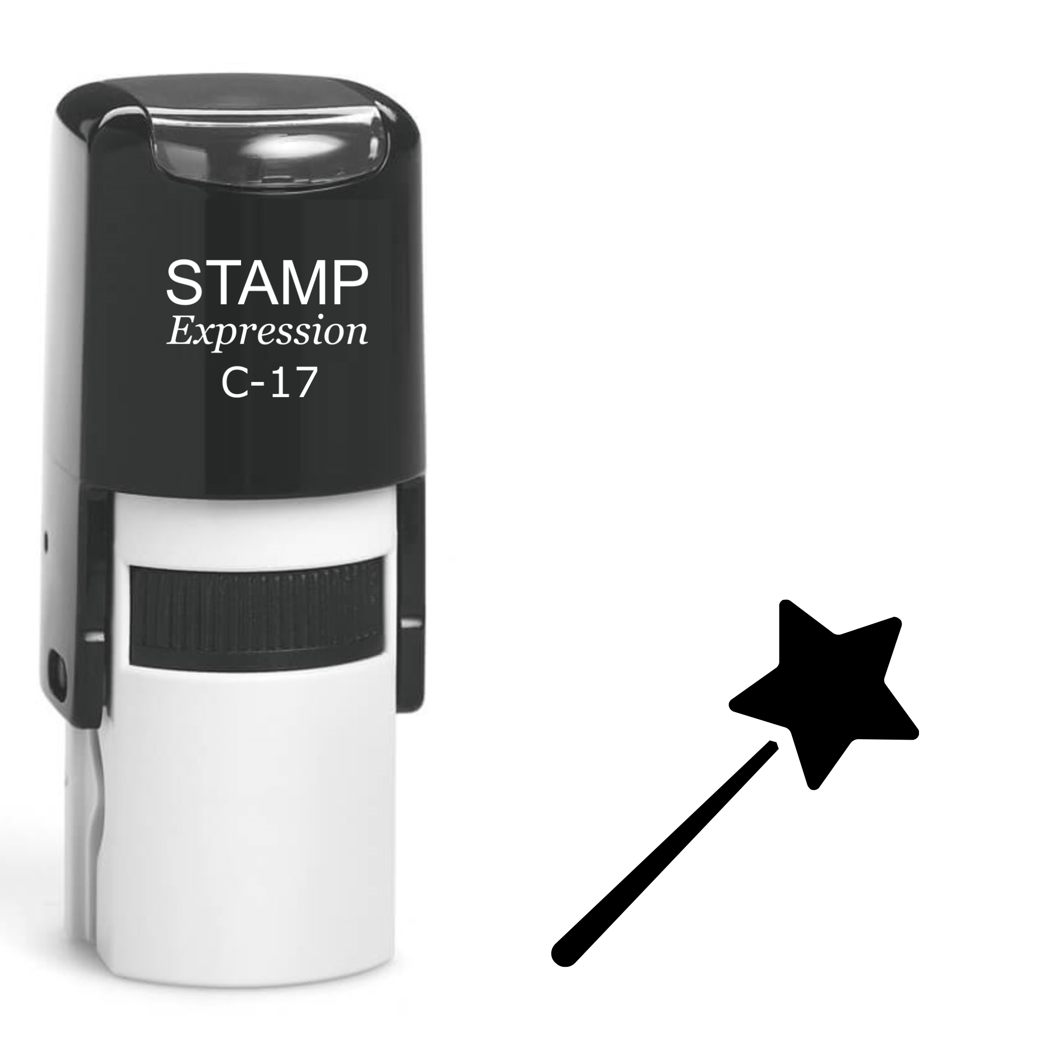 Magic wand with star Self Inking Rubber Stamp (SH-63400)