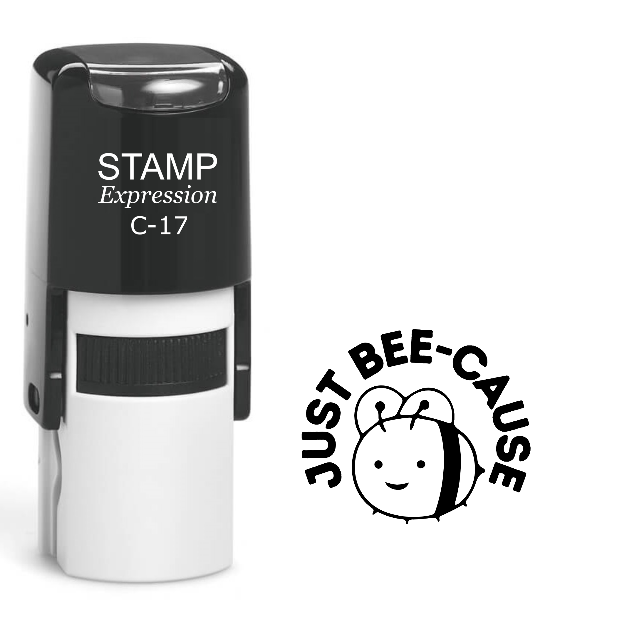 Just bee-cause baby bee school teacher Self Inking Rubber Stamp (SH-63418)