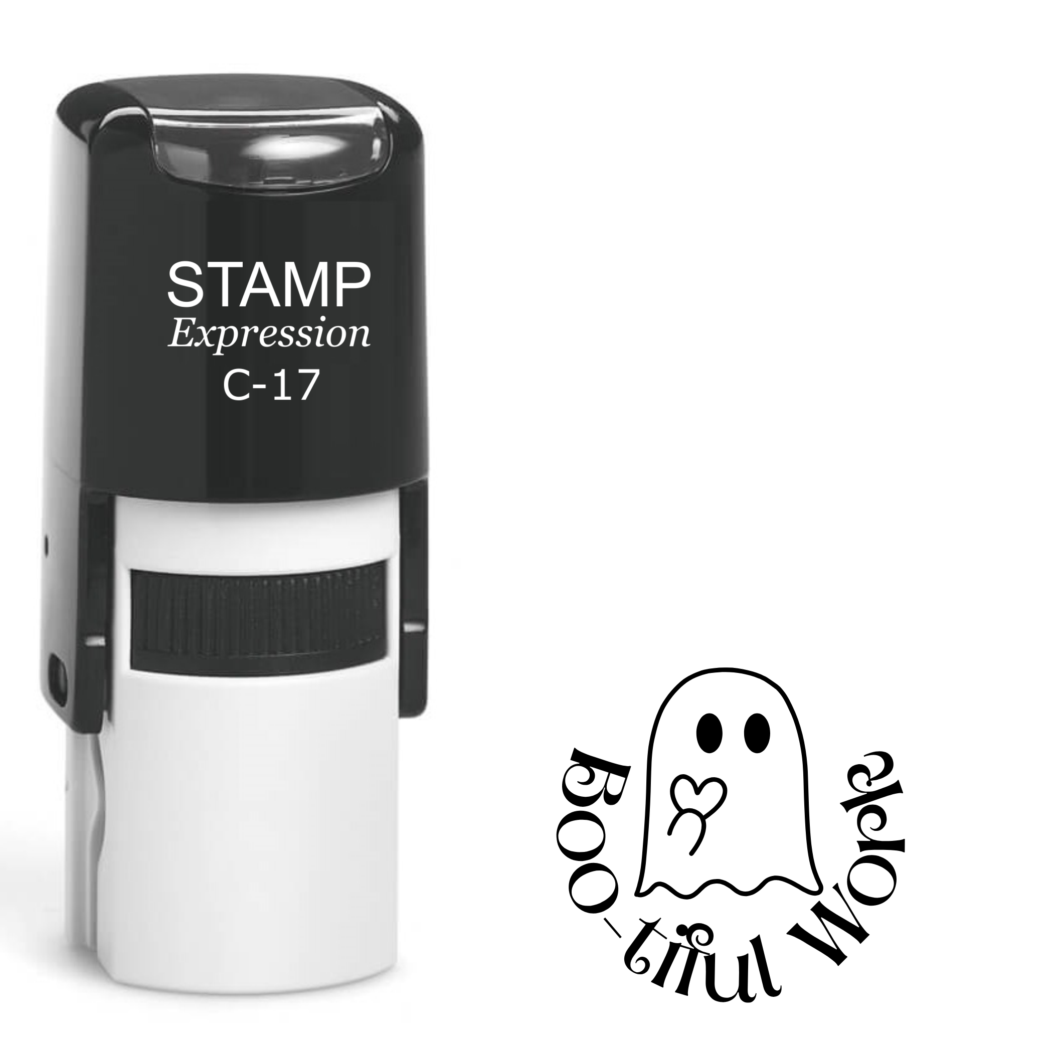 Bootiful work with ghost Self Inking Rubber Stamp (SH-63432)